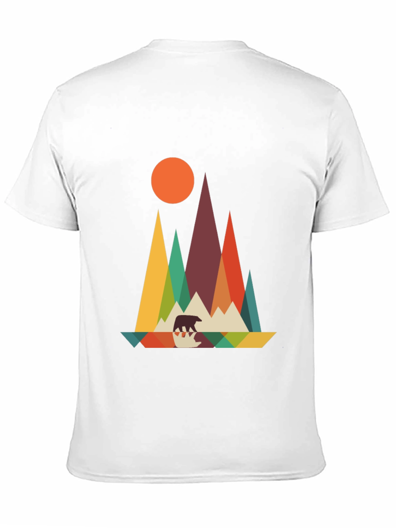 Geometric Bear Mountain Graphic Tee