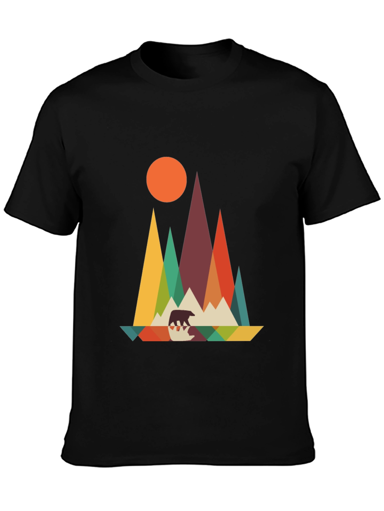 Geometric Bear Mountain Graphic Tee