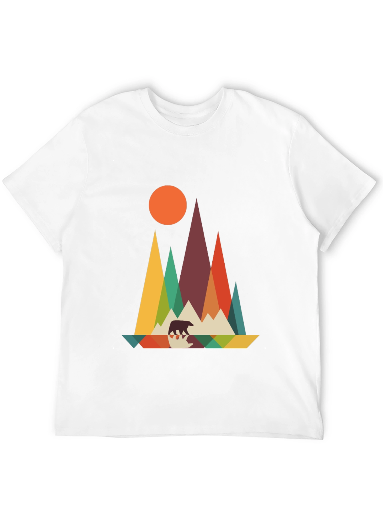 Geometric Bear Mountain Graphic Tee