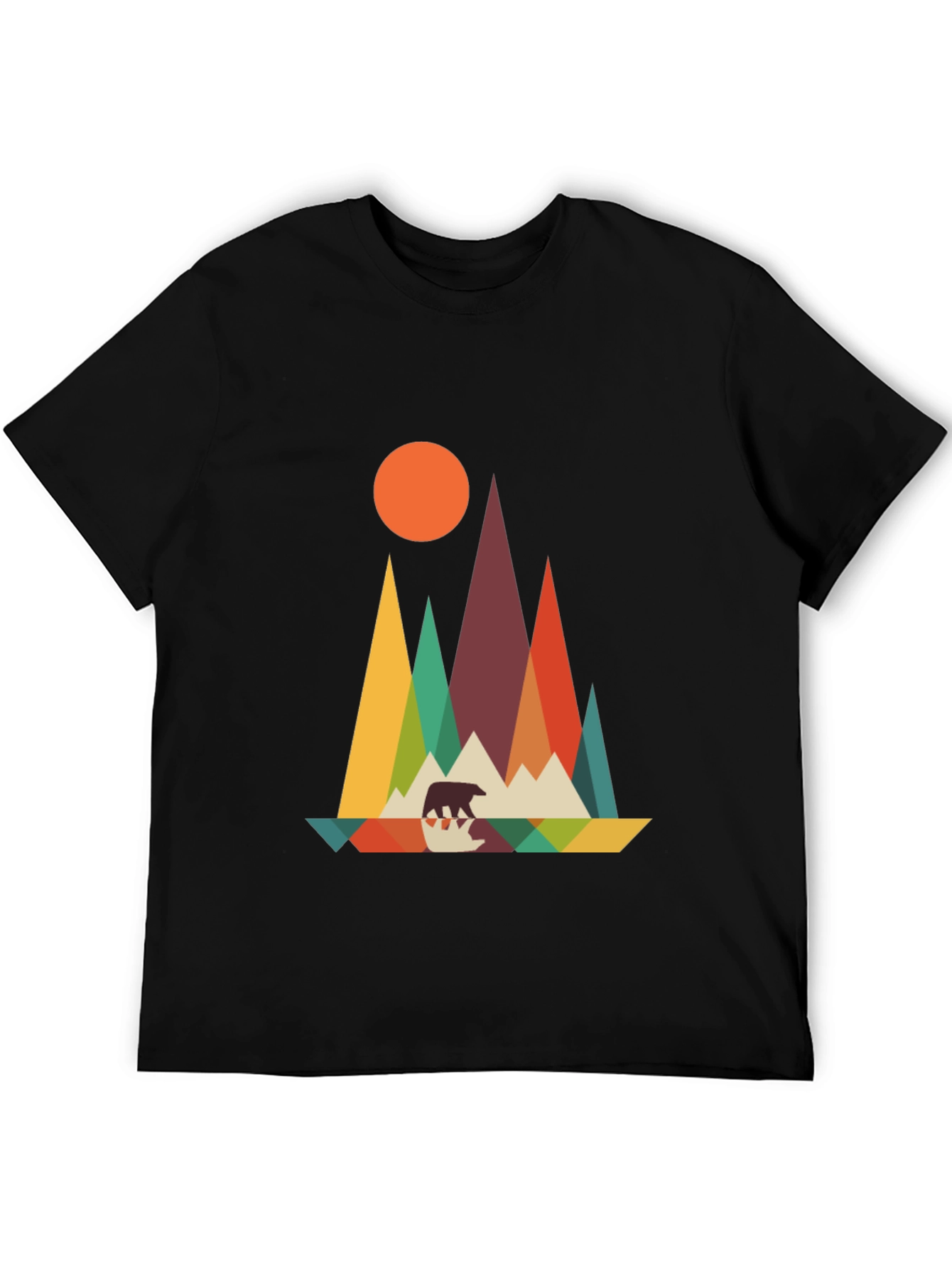 Geometric Bear Mountain Graphic Tee