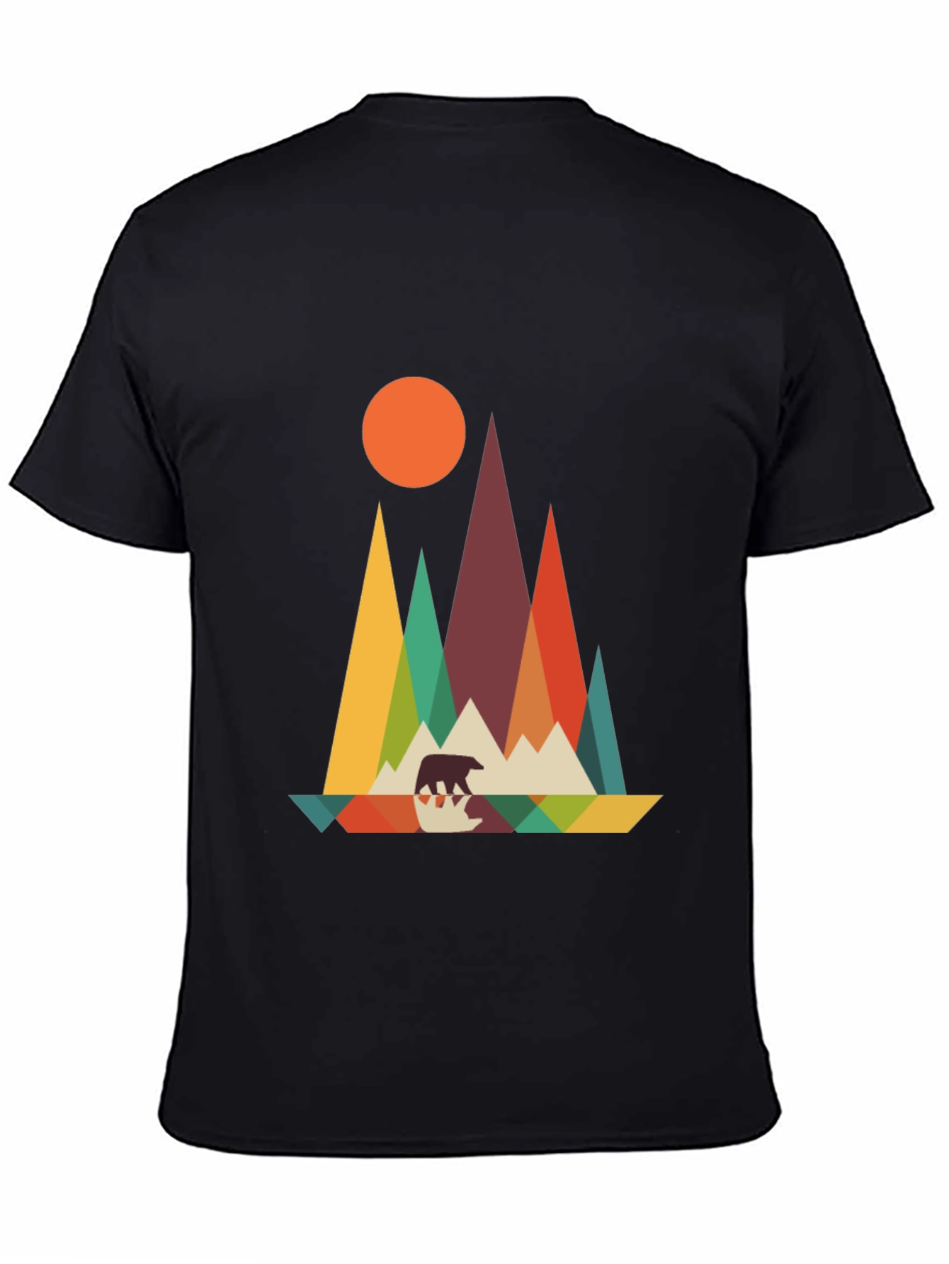 Geometric Bear Mountain Graphic Tee