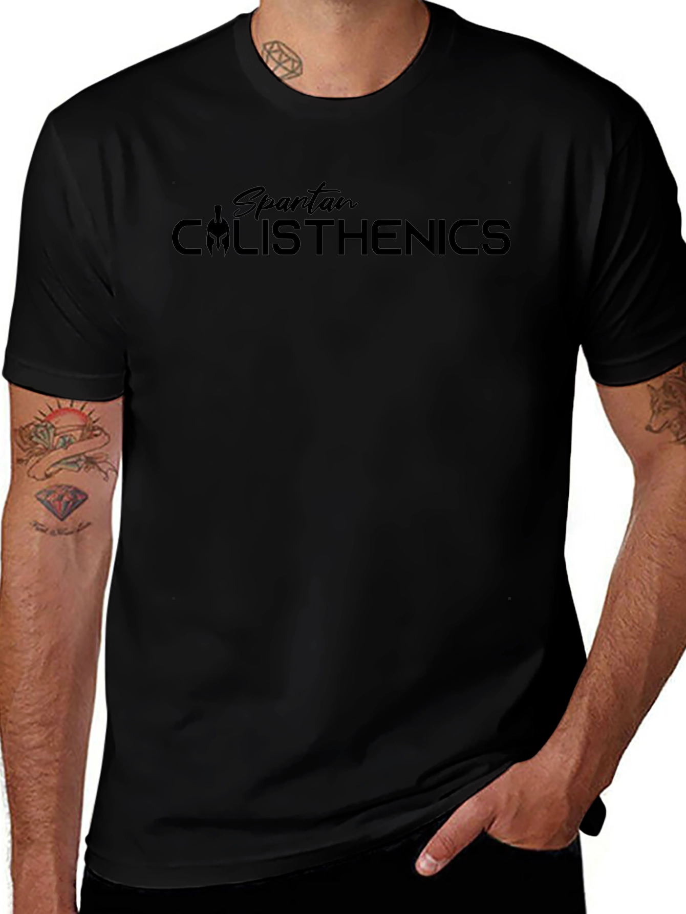 Spartan Calisthenics Mens Black T-Shirt