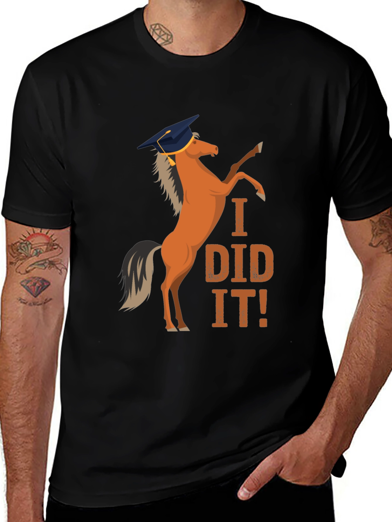 Funny Horse Graduation T-Shirt