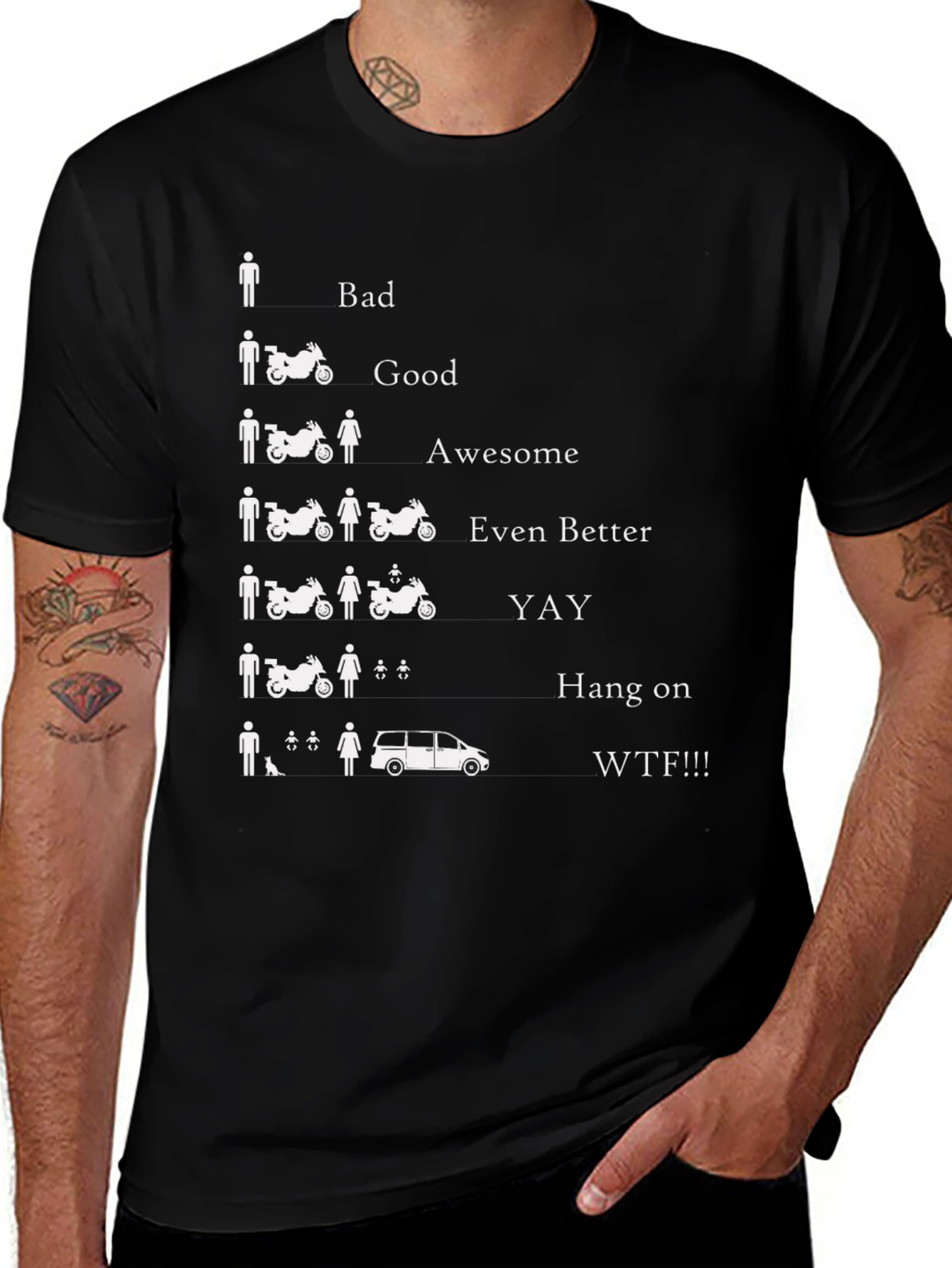 Funny Motorcycle T-Shirt - Biker Life