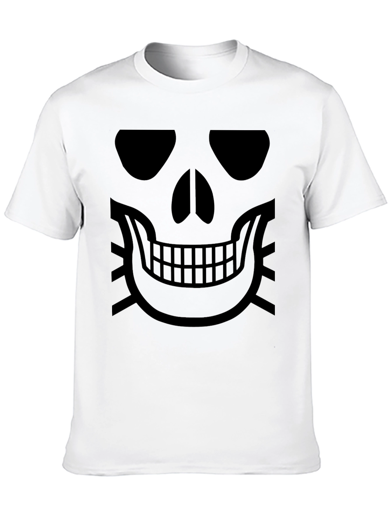 Skull Face Graphic Black T-Shirt