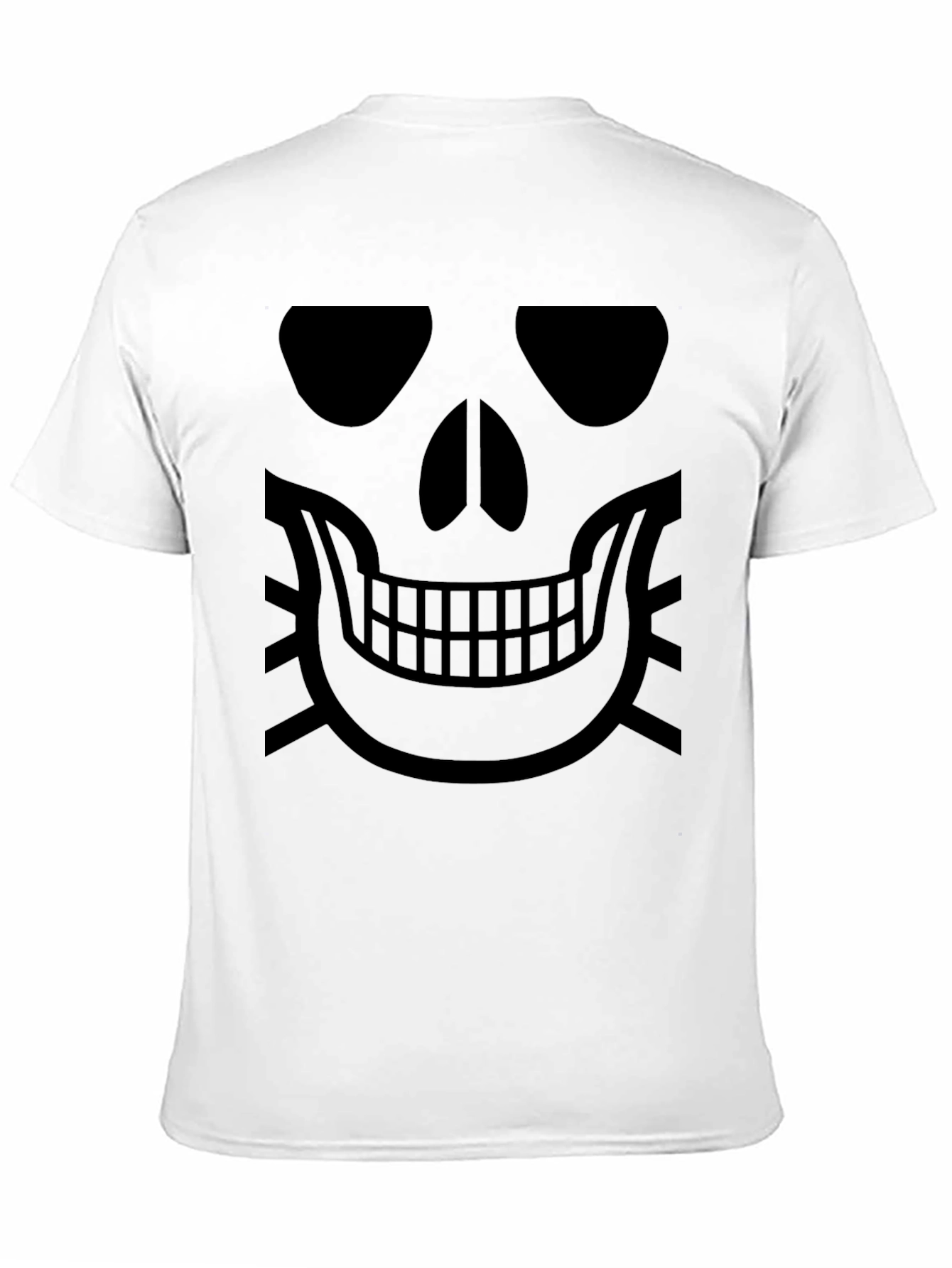 Skull Face Graphic Black T-Shirt