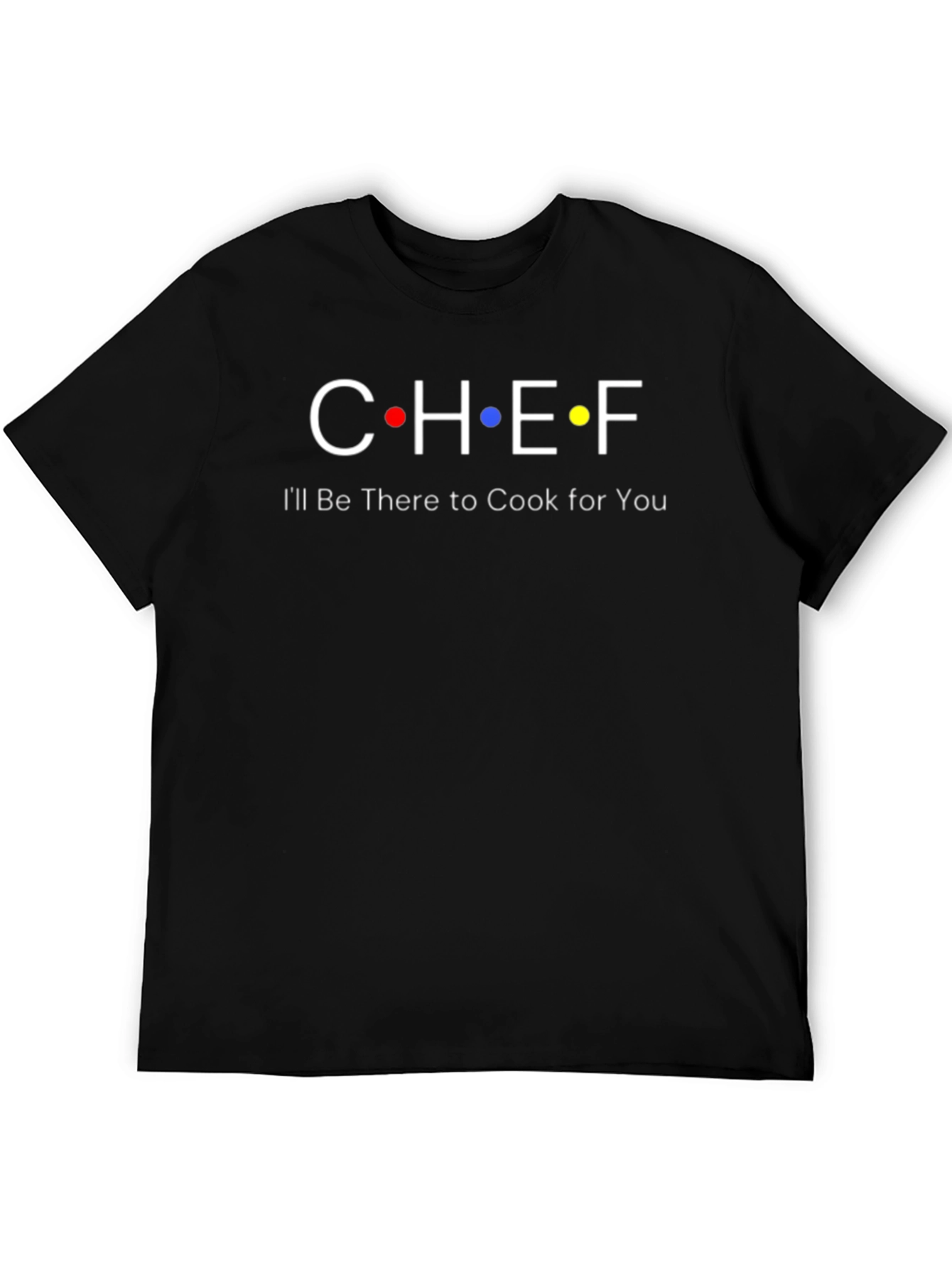 Chef Friends Inspired Black T-Shirt
