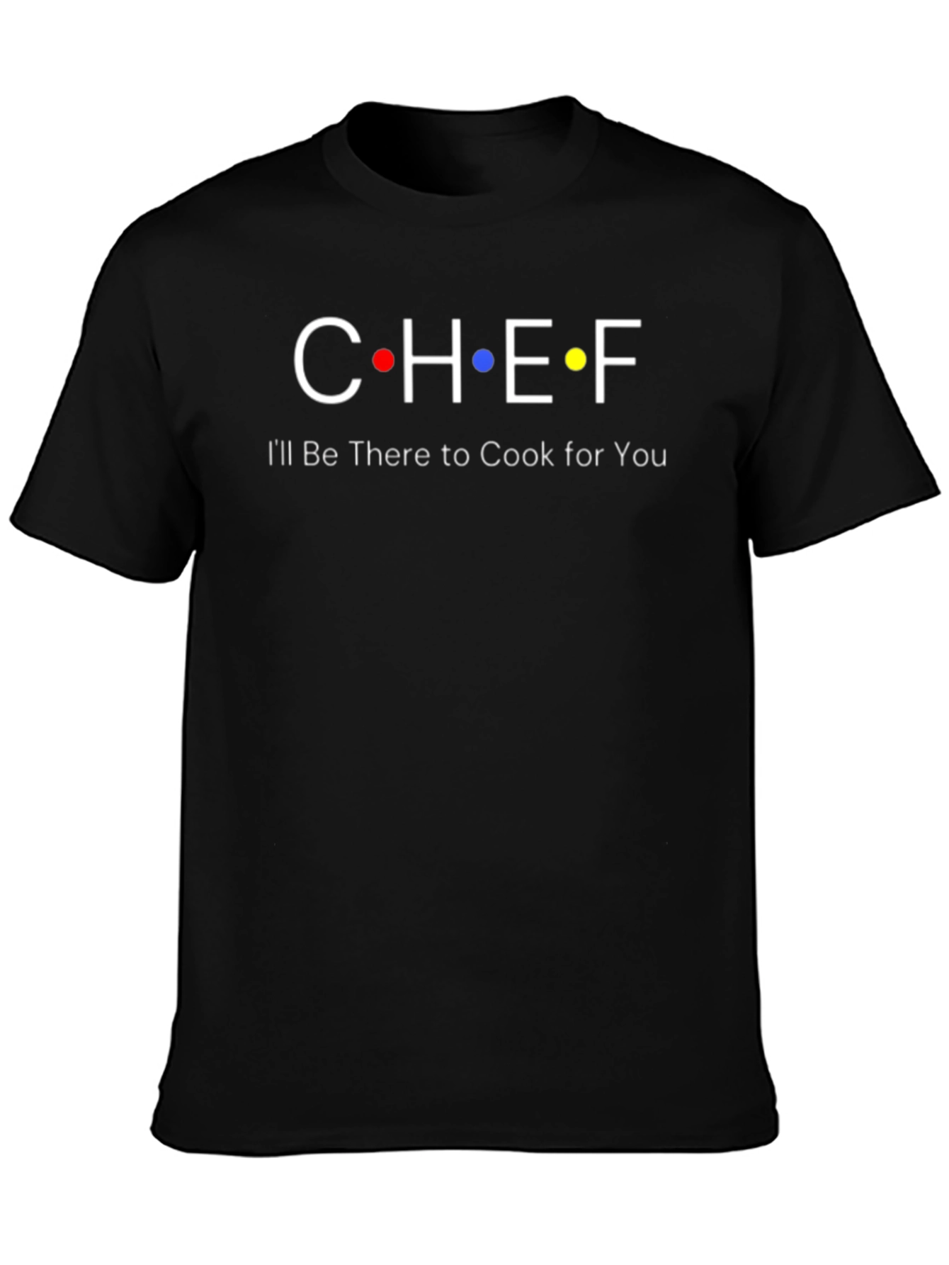 Chef Friends Inspired Black T-Shirt