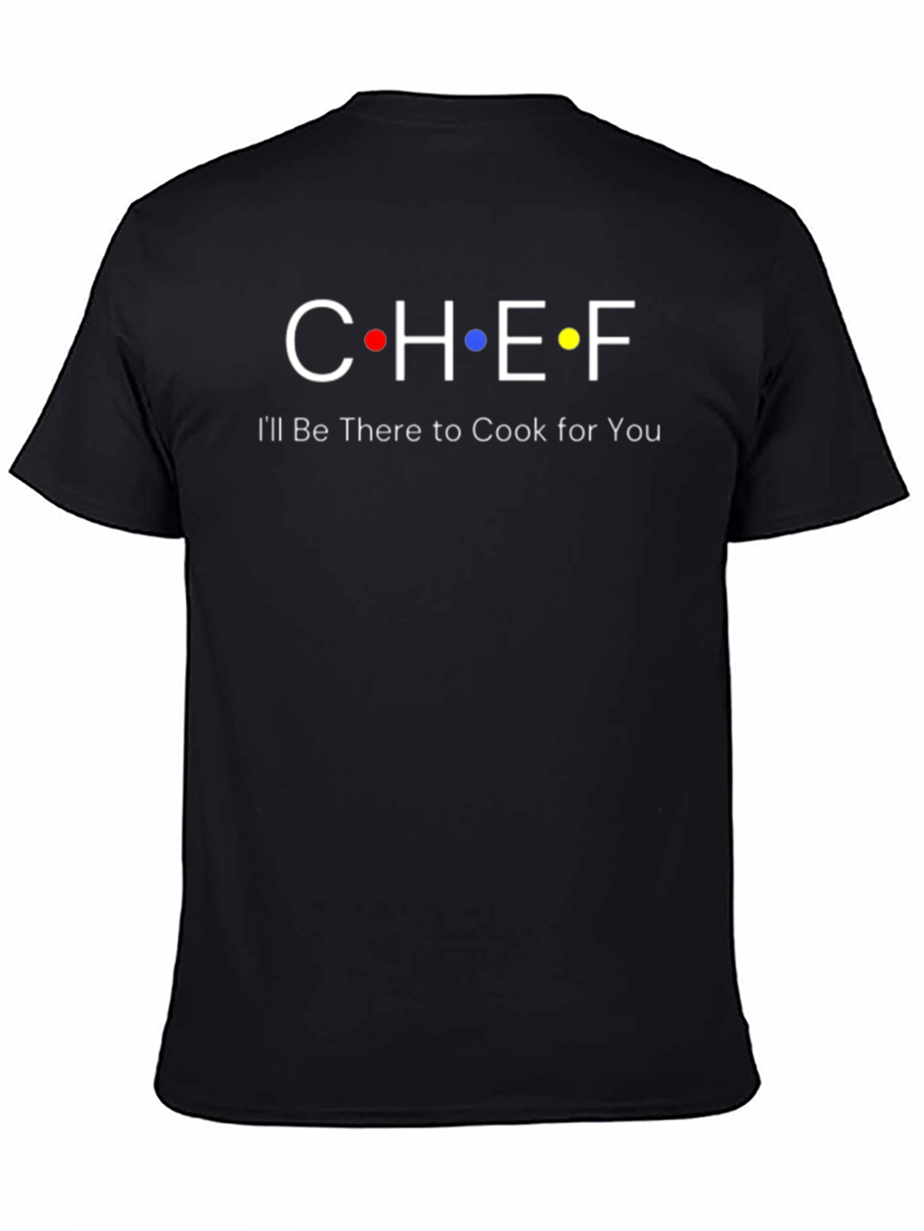 Chef Friends Inspired Black T-Shirt