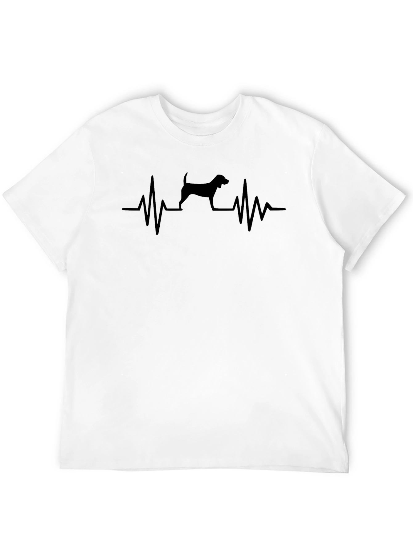 Dog Heartbeat T-Shirt - Cute Animal Lover Tee