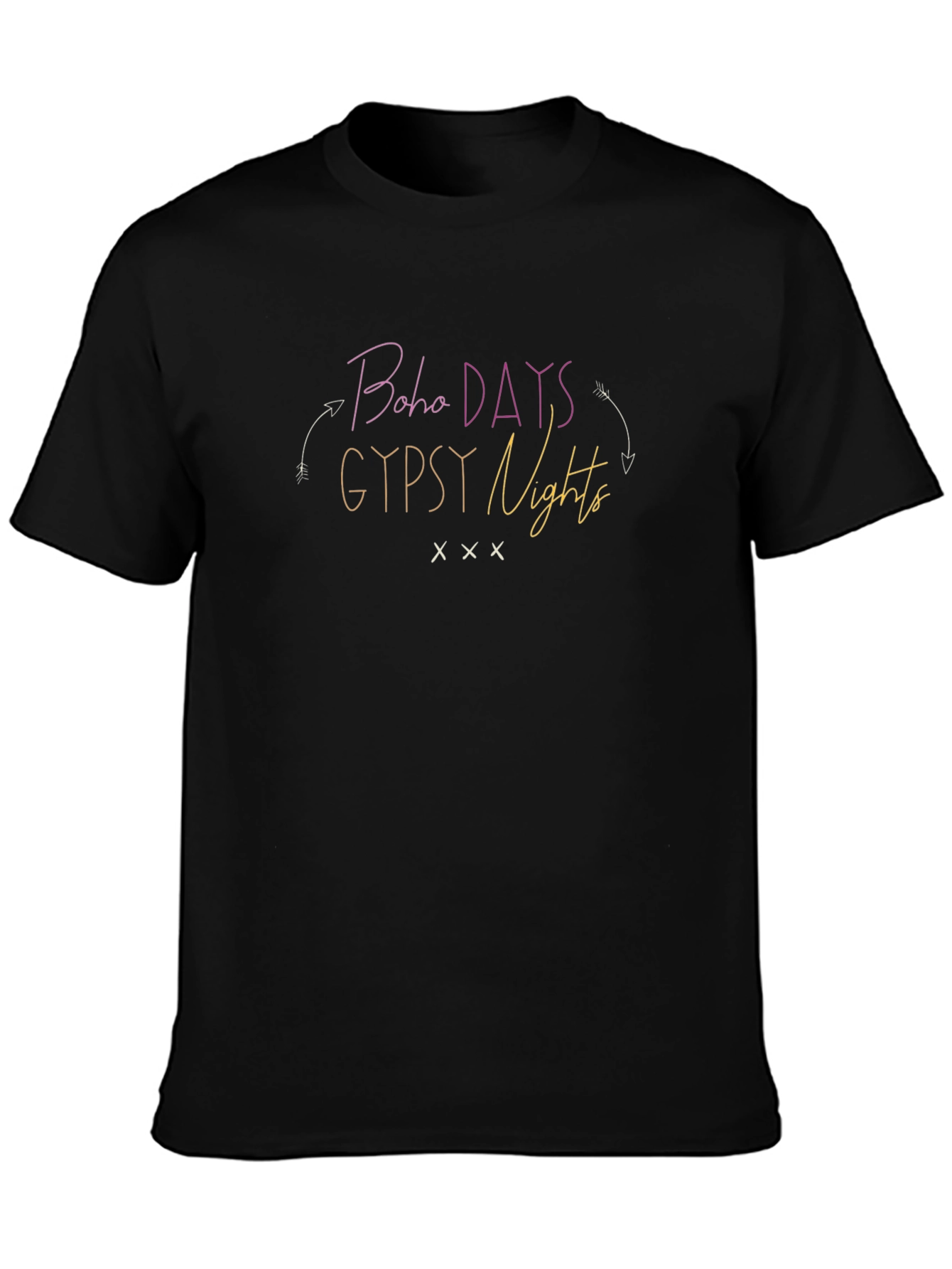 Boho Days Gypsy Nights Graphic T-Shirt Casual Wear
