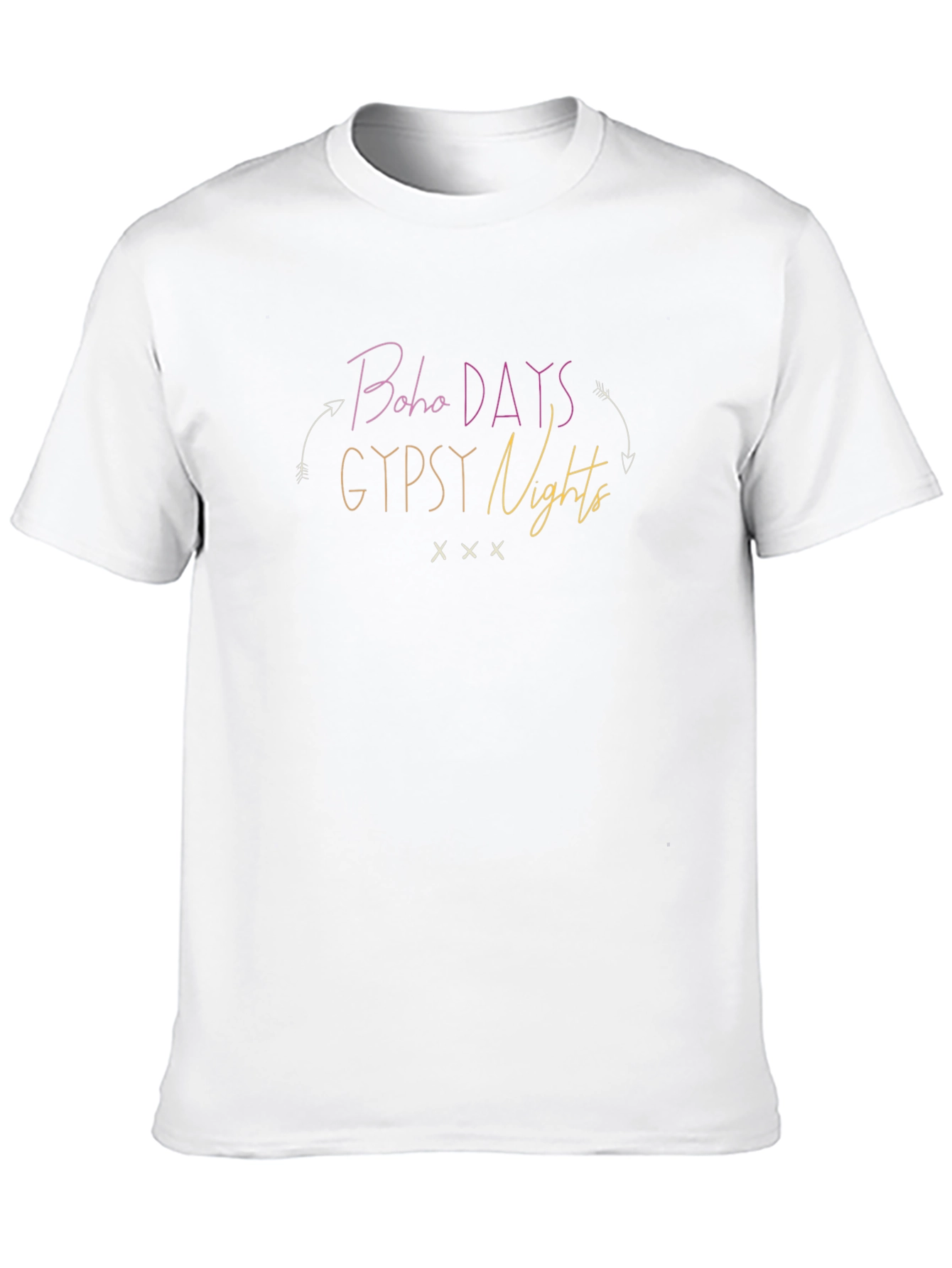 Boho Days Gypsy Nights Graphic T-Shirt Casual Wear