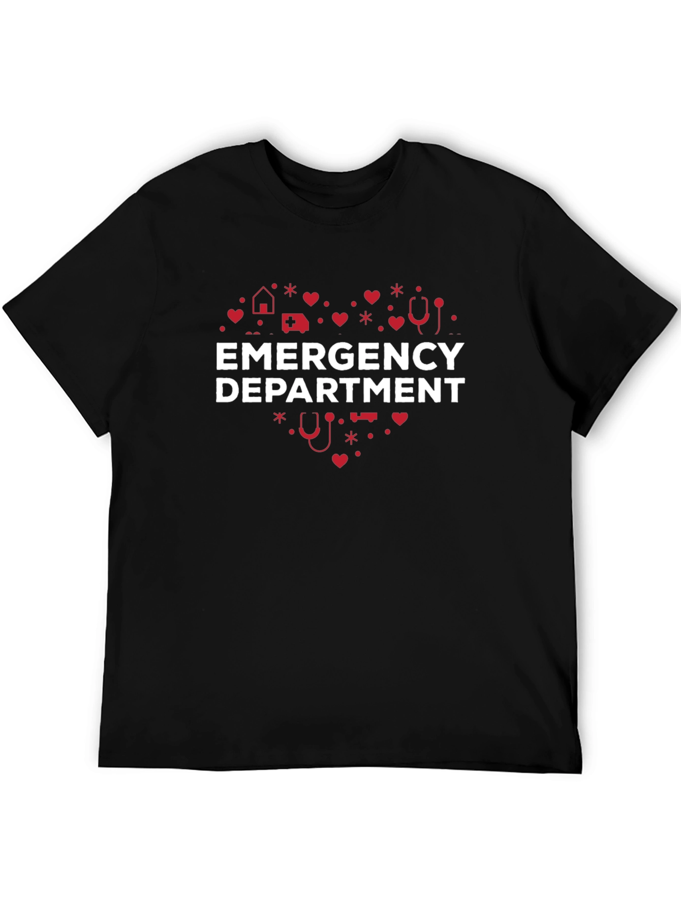 Emergency Department Heart Graphic T-Shirt