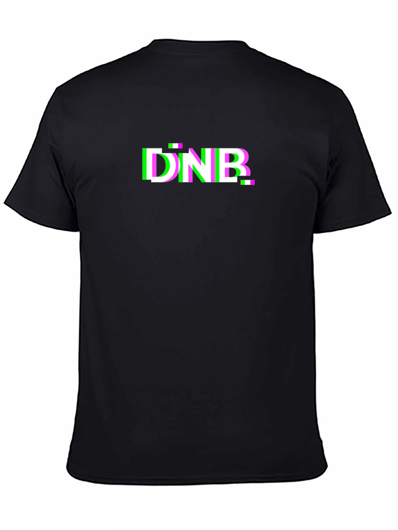 DNB Glitch T-Shirt - Black Graphic Tee