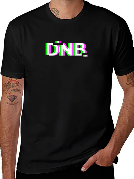 DNB Glitch T-Shirt - Black Graphic Tee
