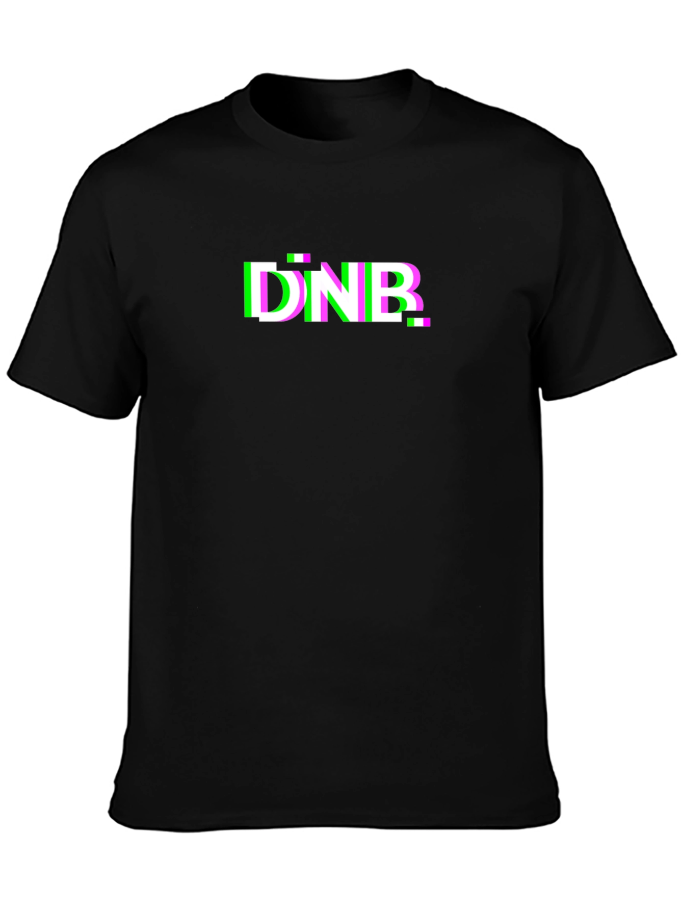 DNB Glitch T-Shirt - Black Graphic Tee