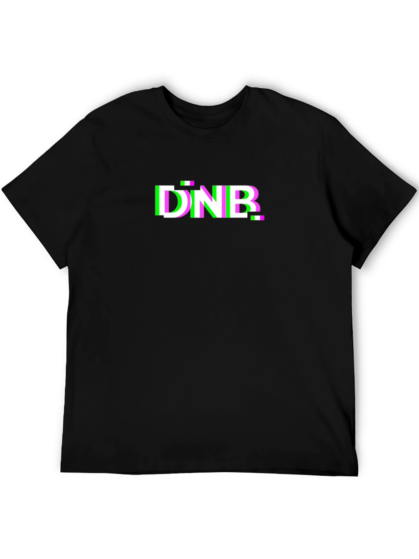 DNB Glitch T-Shirt - Black Graphic Tee