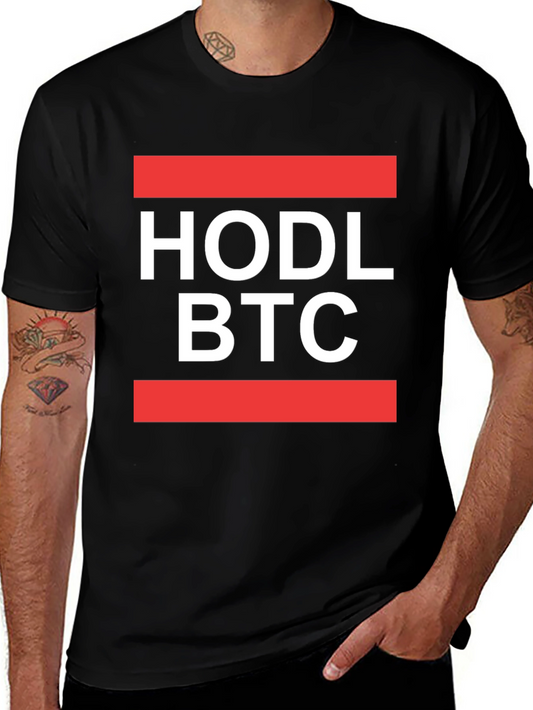 HODL BTC T-Shirt - Crypto Bitcoin Design
