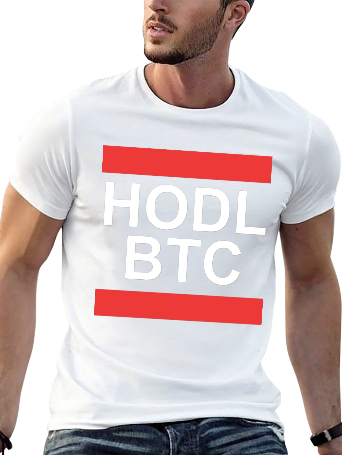 HODL BTC T-Shirt - Crypto Bitcoin Design