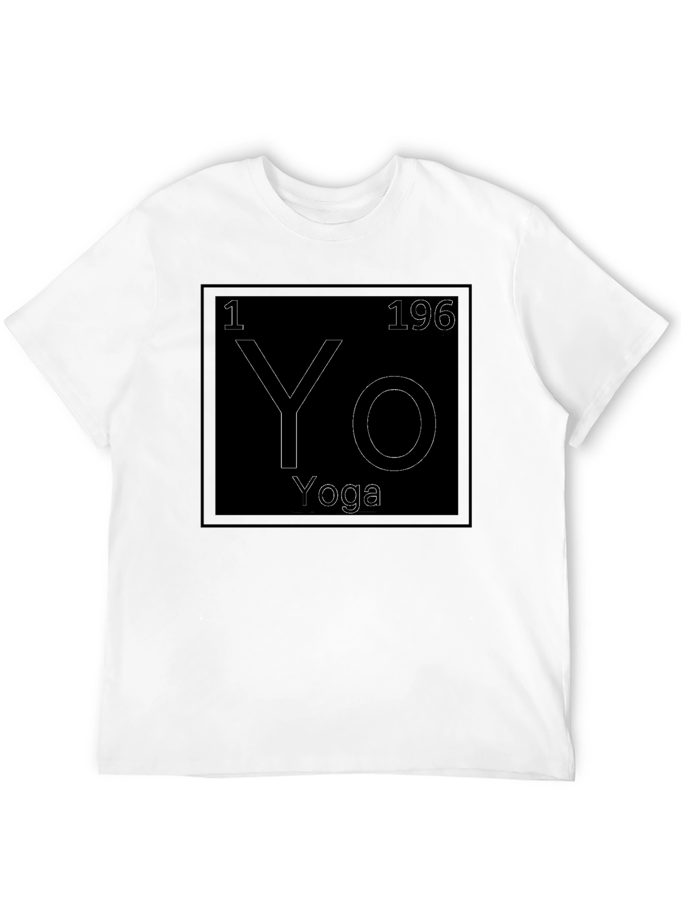 Yoga Periodic Table Style Graphic Tee - Black