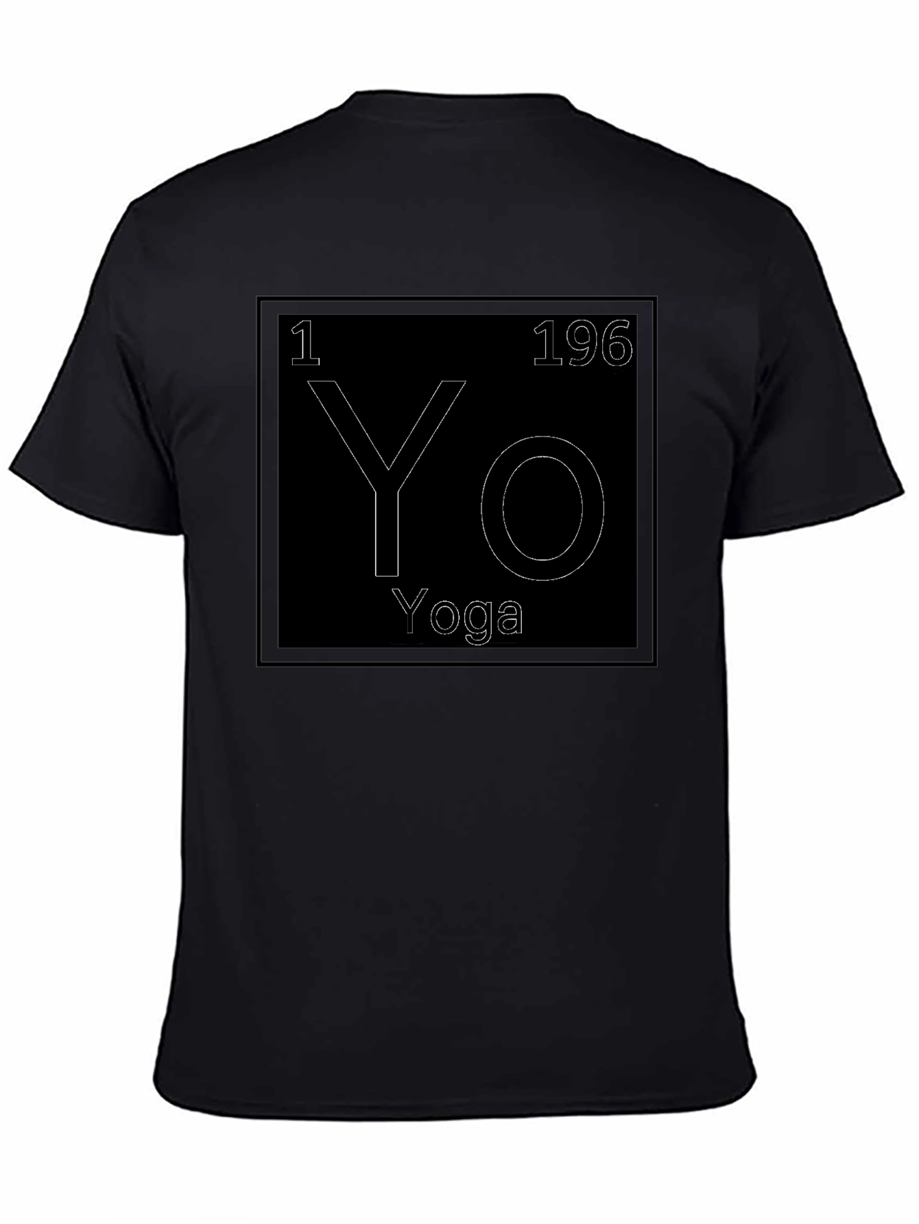 Yoga Periodic Table Style Graphic Tee - Black