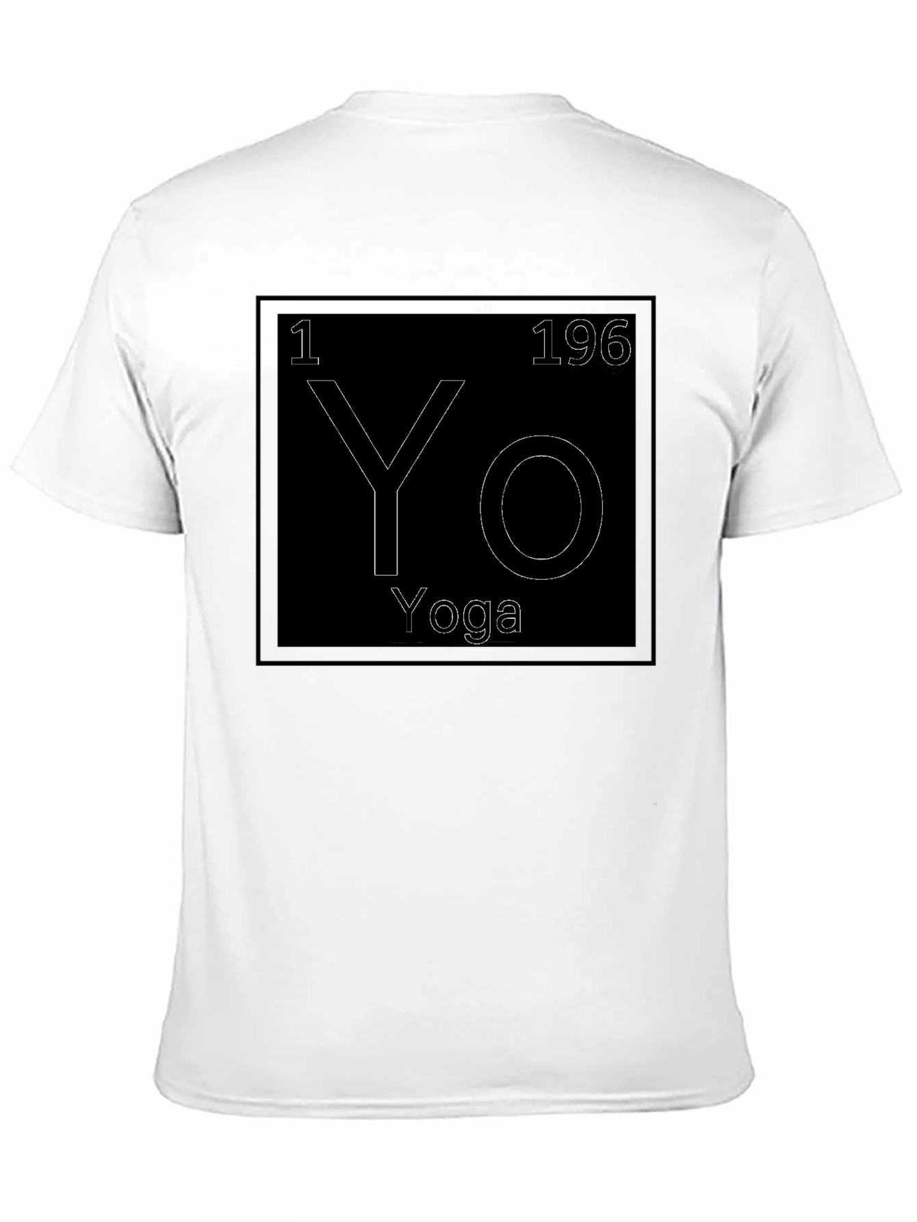 Yoga Periodic Table Style Graphic Tee - Black
