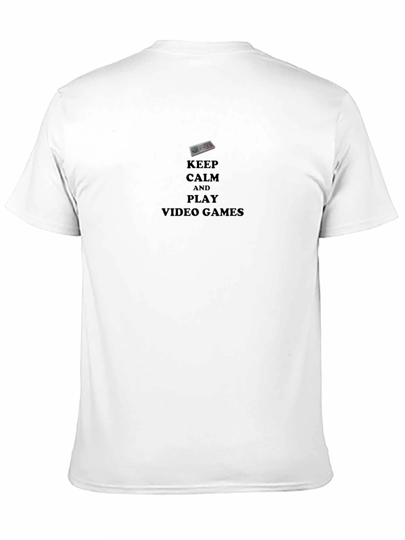 Keep Calm & Play Video Games Black Graphic Tee