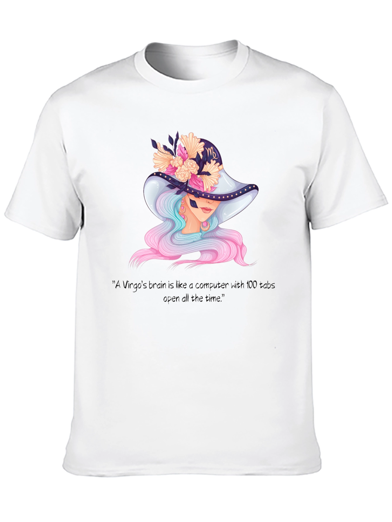 Virgo Brain T-Shirt - Zodiac Sign Apparel