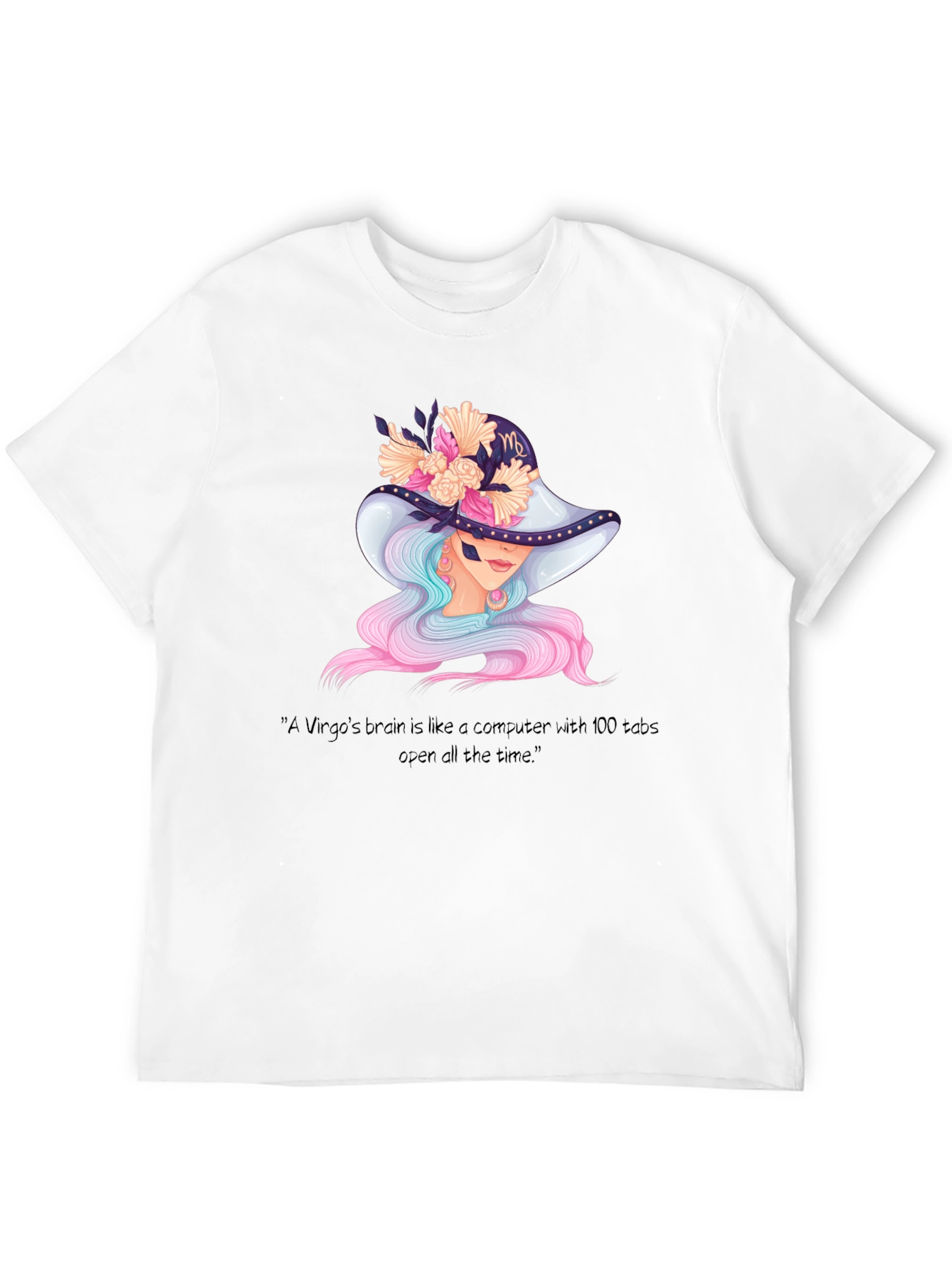 Virgo Brain T-Shirt - Zodiac Sign Apparel