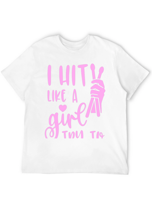 I Hit Like a Girl T-Shirt - Drummer Tee
