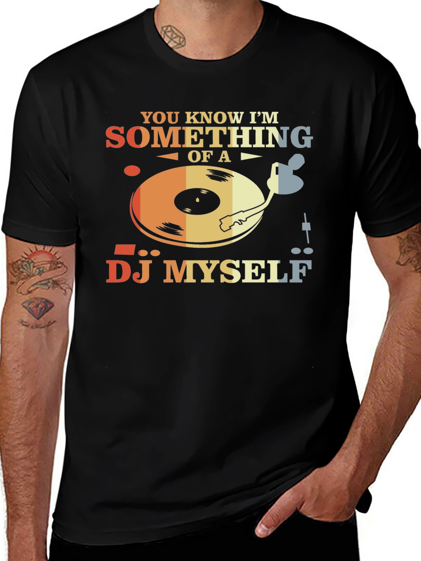 DJ Myself Graphic Tee - Retro Style