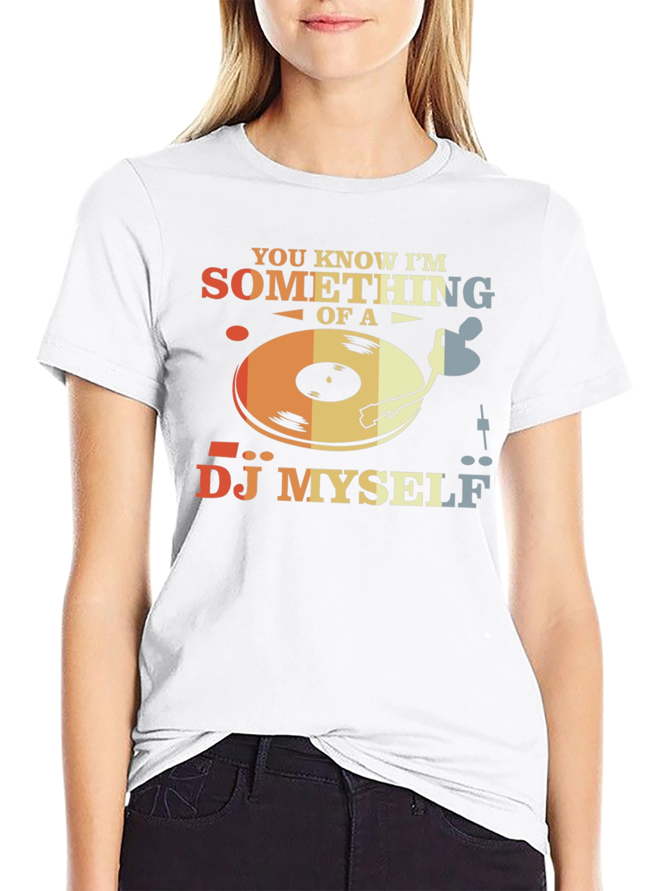 DJ Myself Graphic Tee - Retro Style