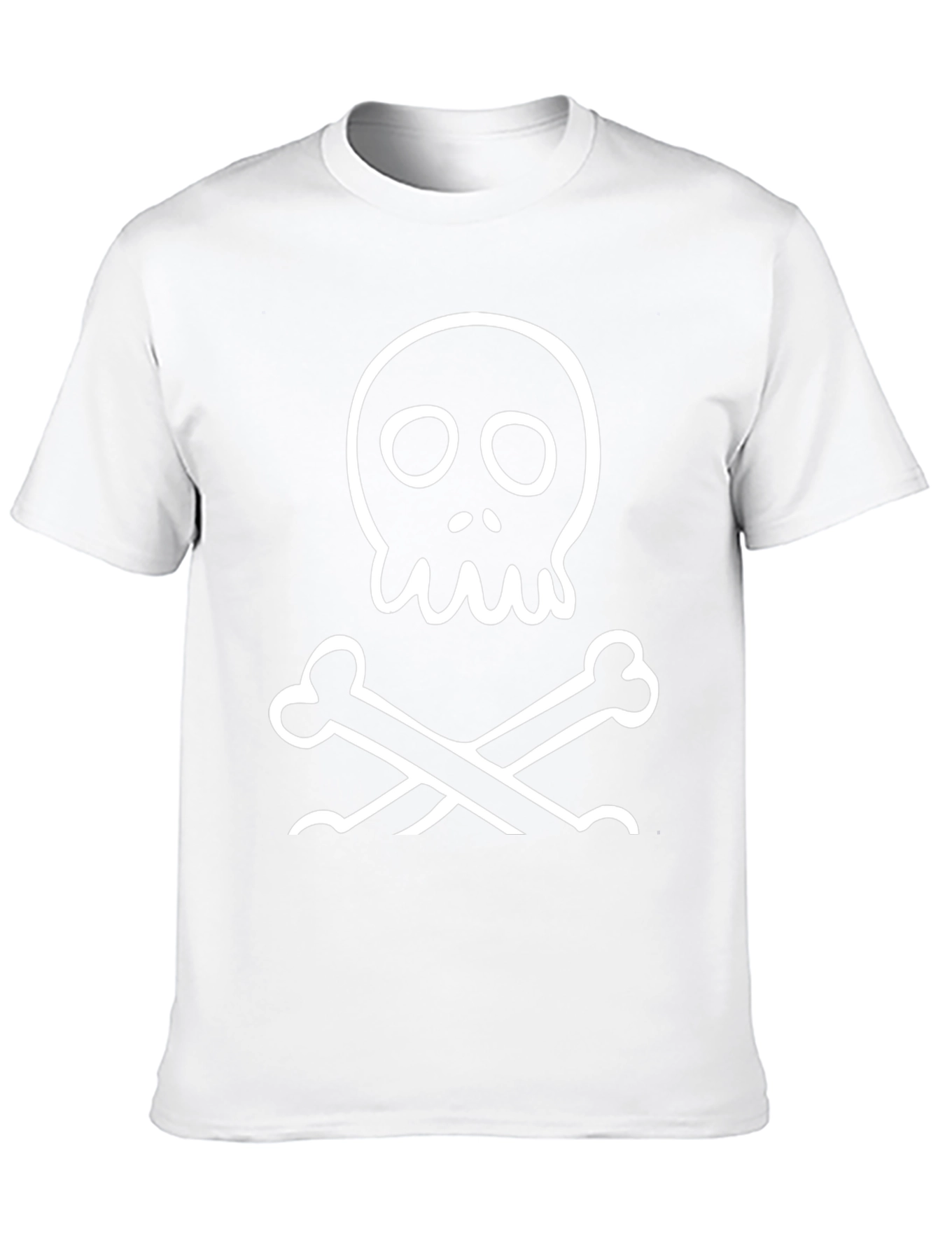 Skull & Crossbones Graphic T-Shirt - Black Cotton Tee