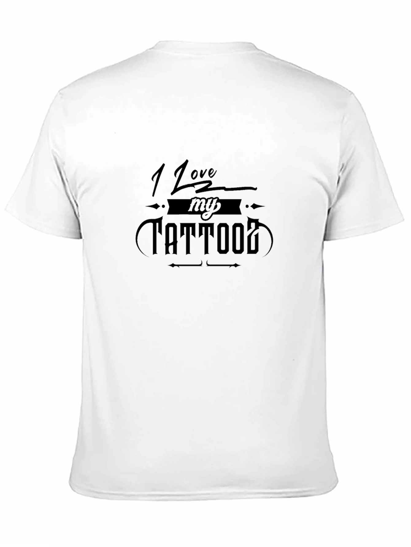 I Love My Tattoo Graphic Tee - Black T-Shirt