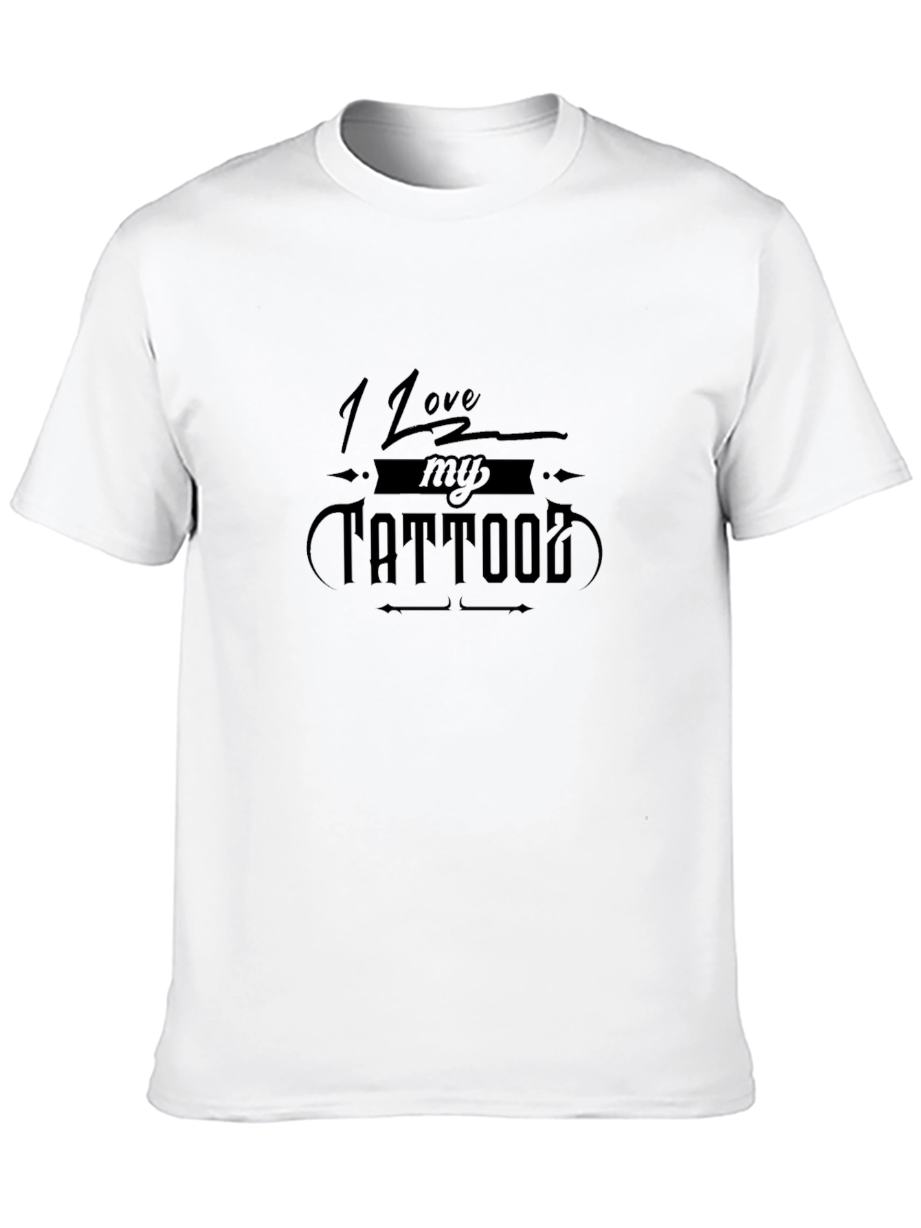 I Love My Tattoo Graphic Tee - Black T-Shirt