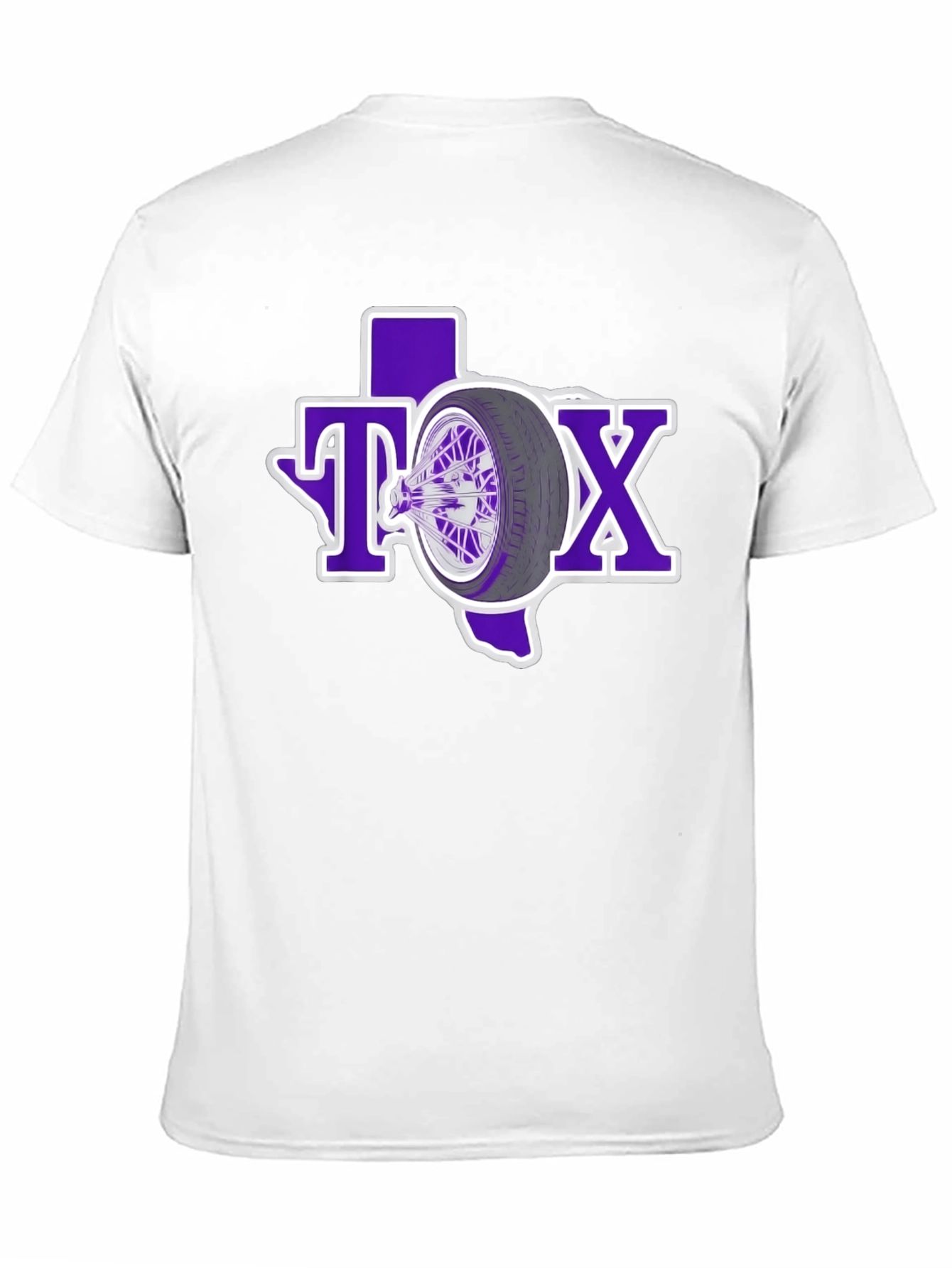 Texas Wheel T-Shirt - Purple TX Design