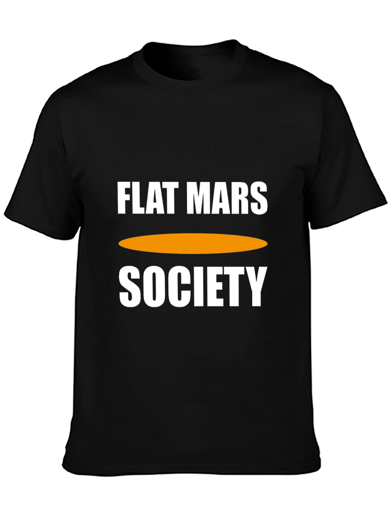 Flat Mars Society Graphic Tee - Black Cotton