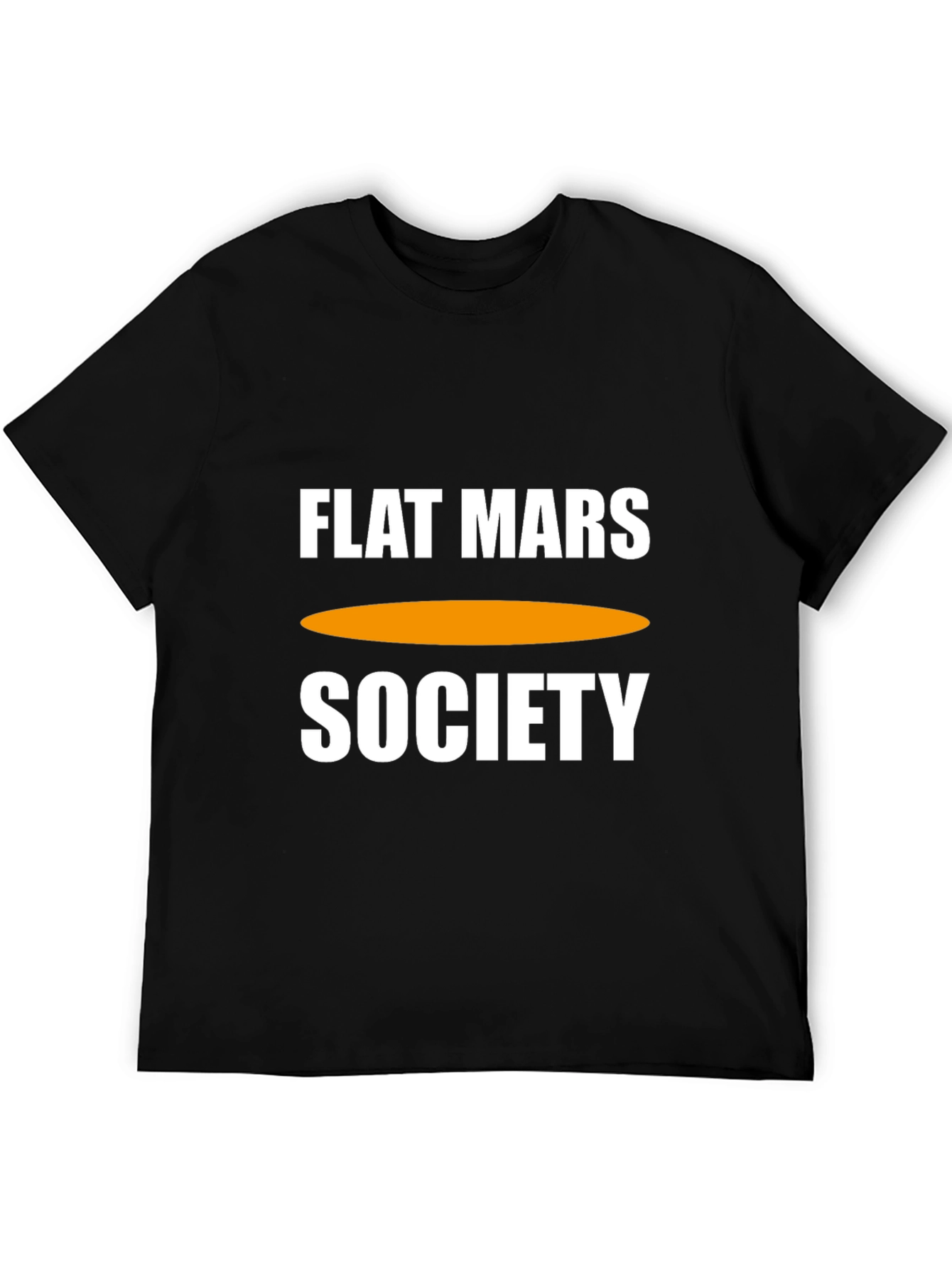 Flat Mars Society Graphic Tee - Black Cotton