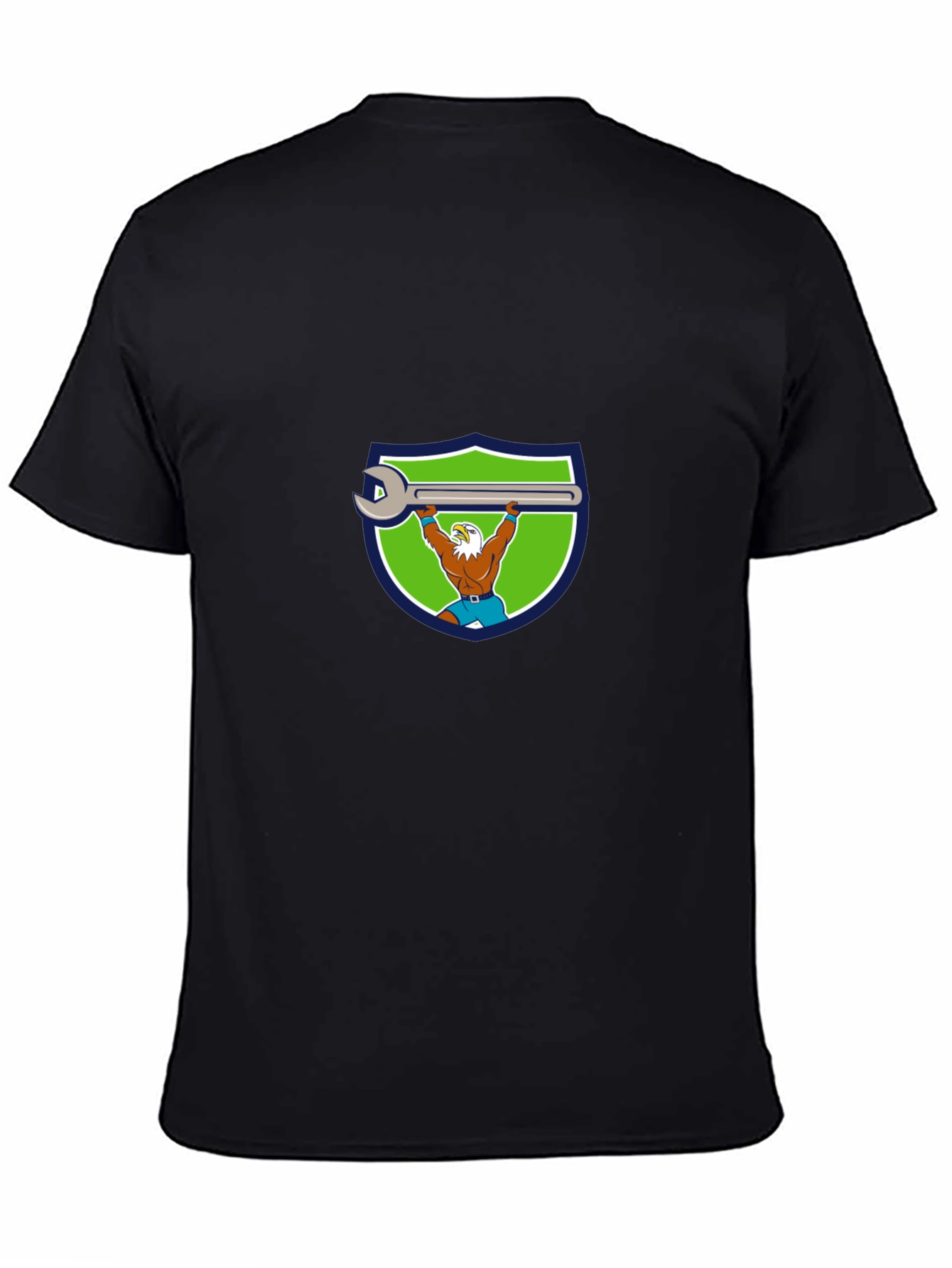Mechanic Eagle T-Shirt - Power Lifting Wrench Design