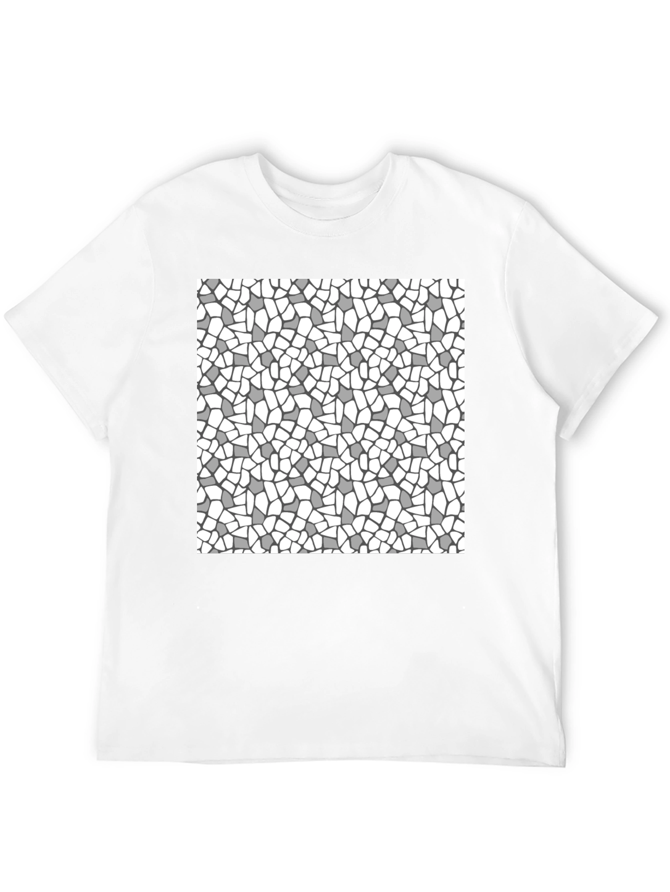 Abstract Pattern Black T-Shirt