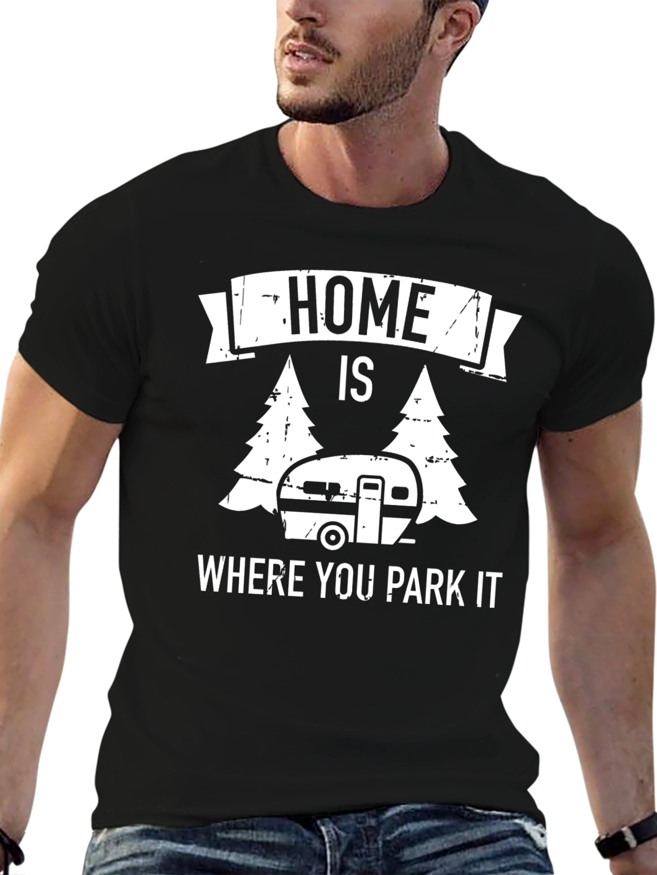 Home is Where You Park It - Camping T-Shirt