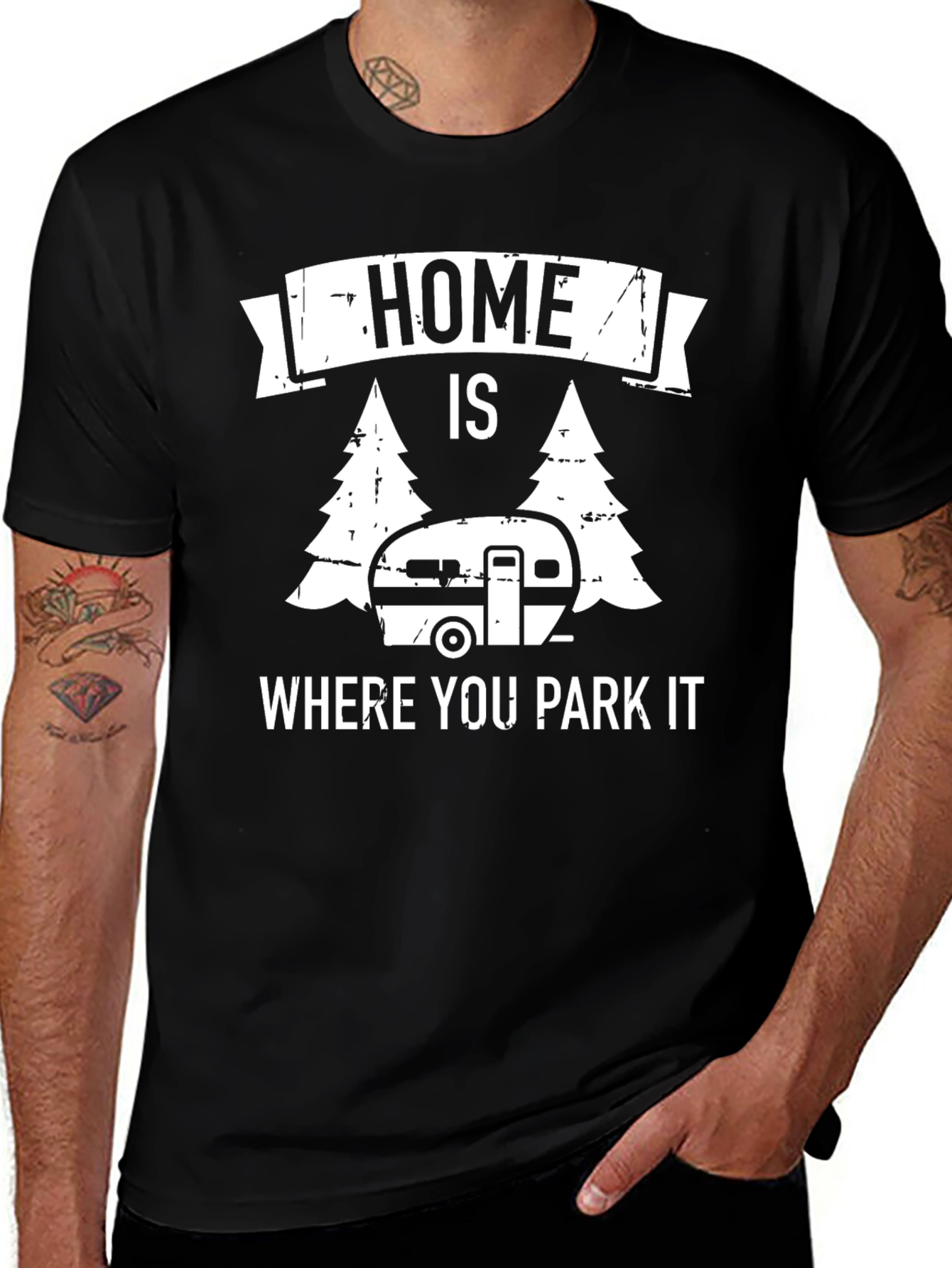 Home is Where You Park It - Camping T-Shirt