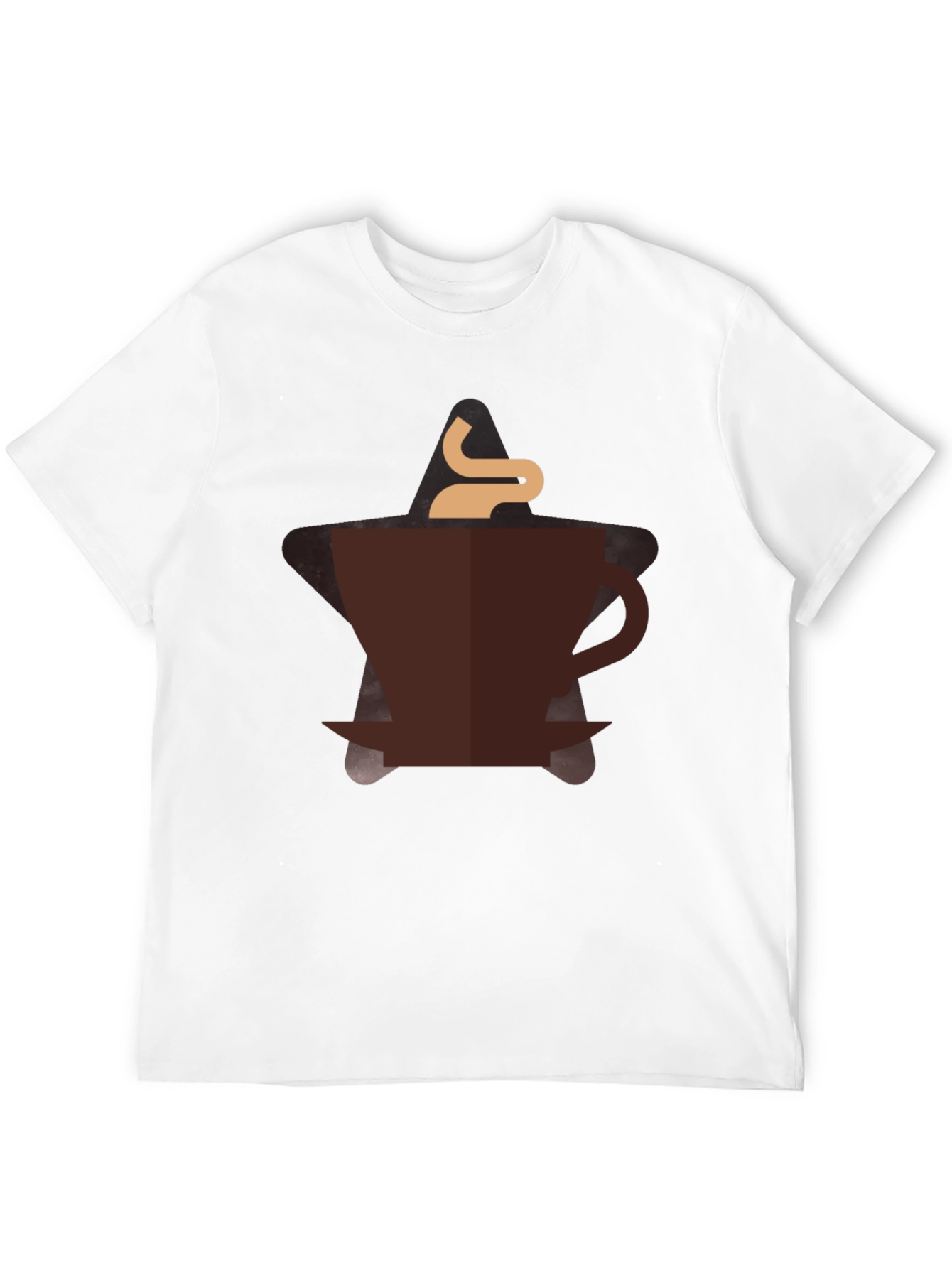 Coffee Lover Graphic Tee - Black Cotton Blend