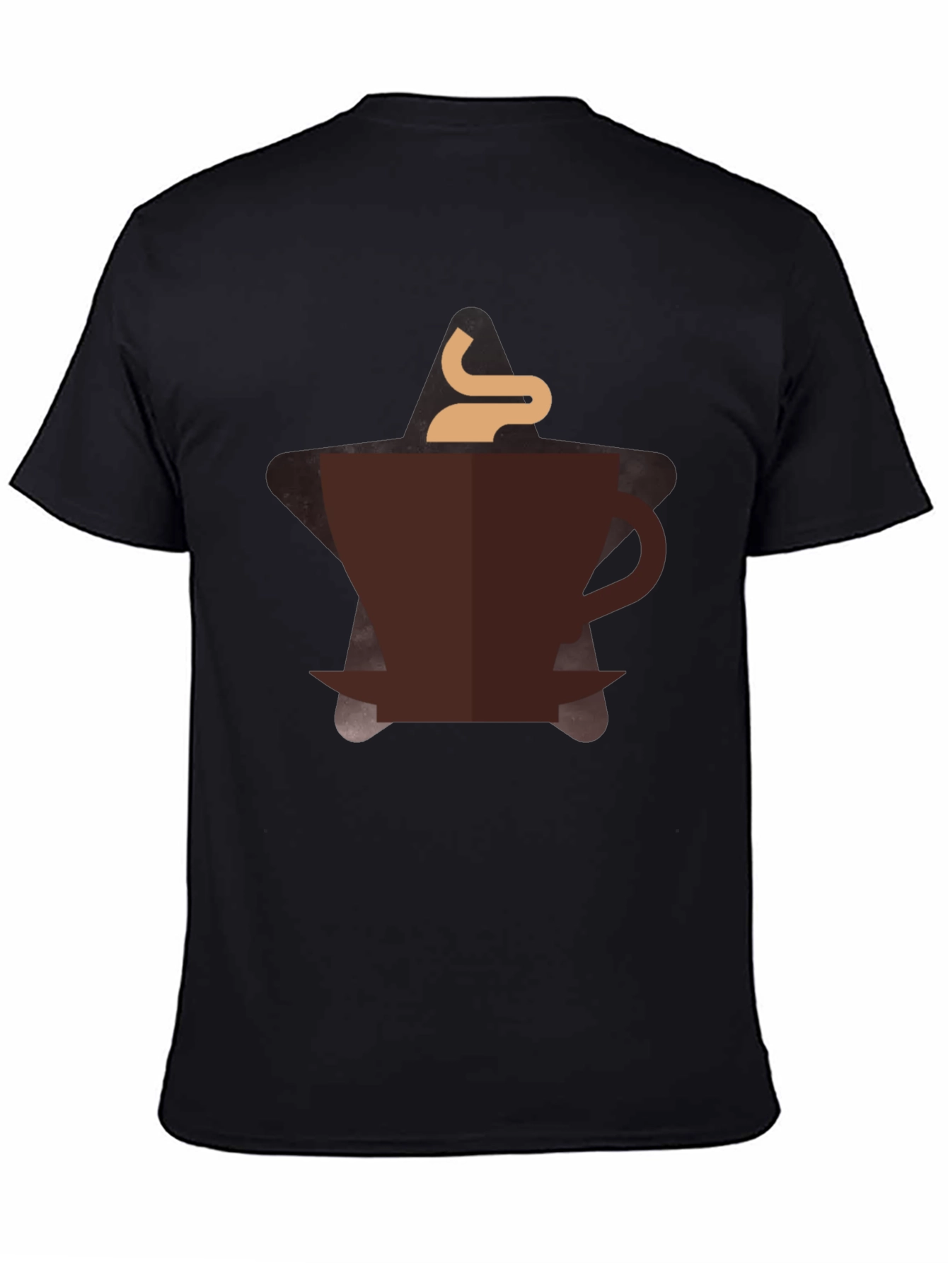 Coffee Lover Graphic Tee - Black Cotton Blend