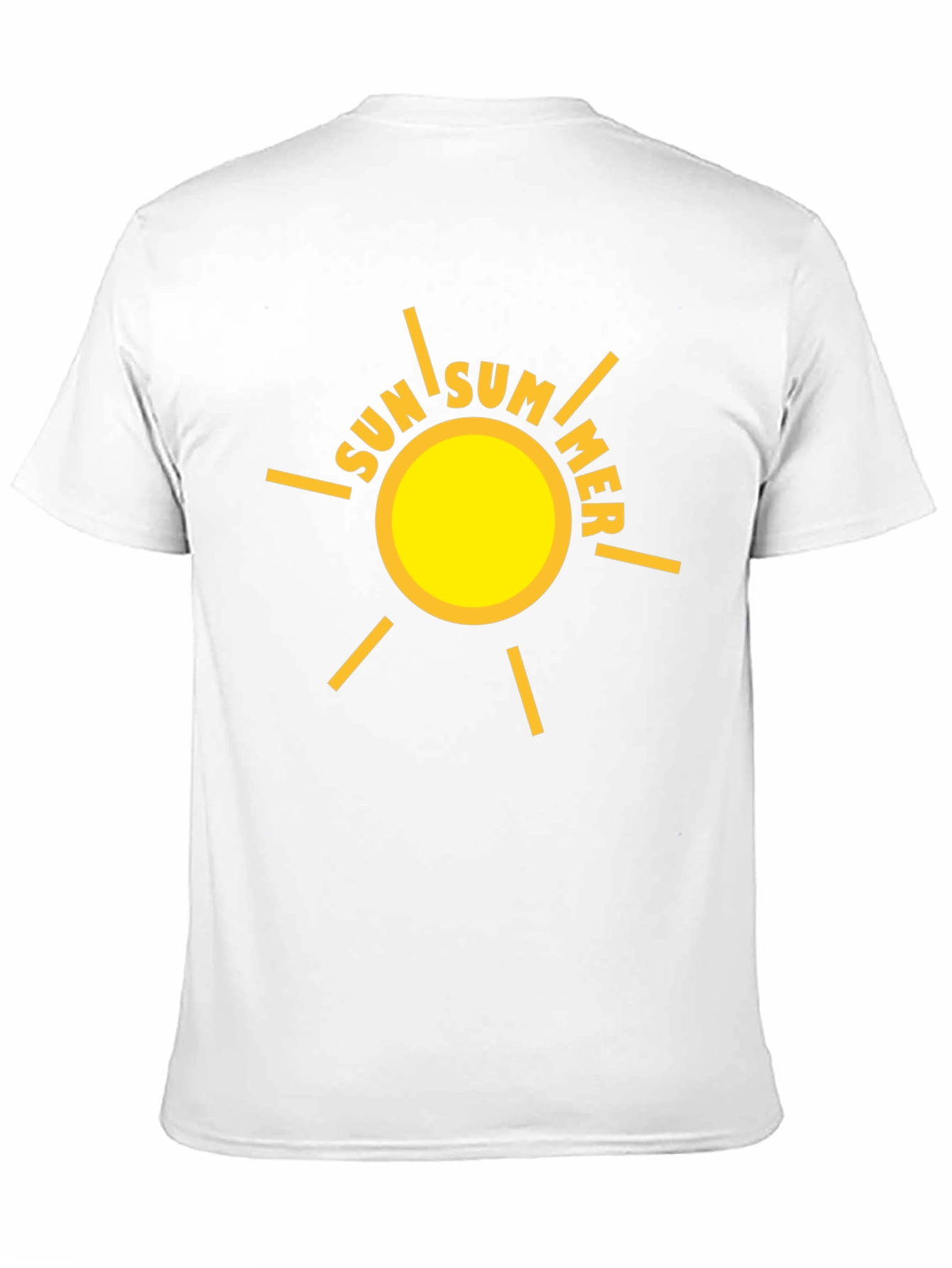 Summer Sun Graphic Tee - Black Cotton T-Shirt