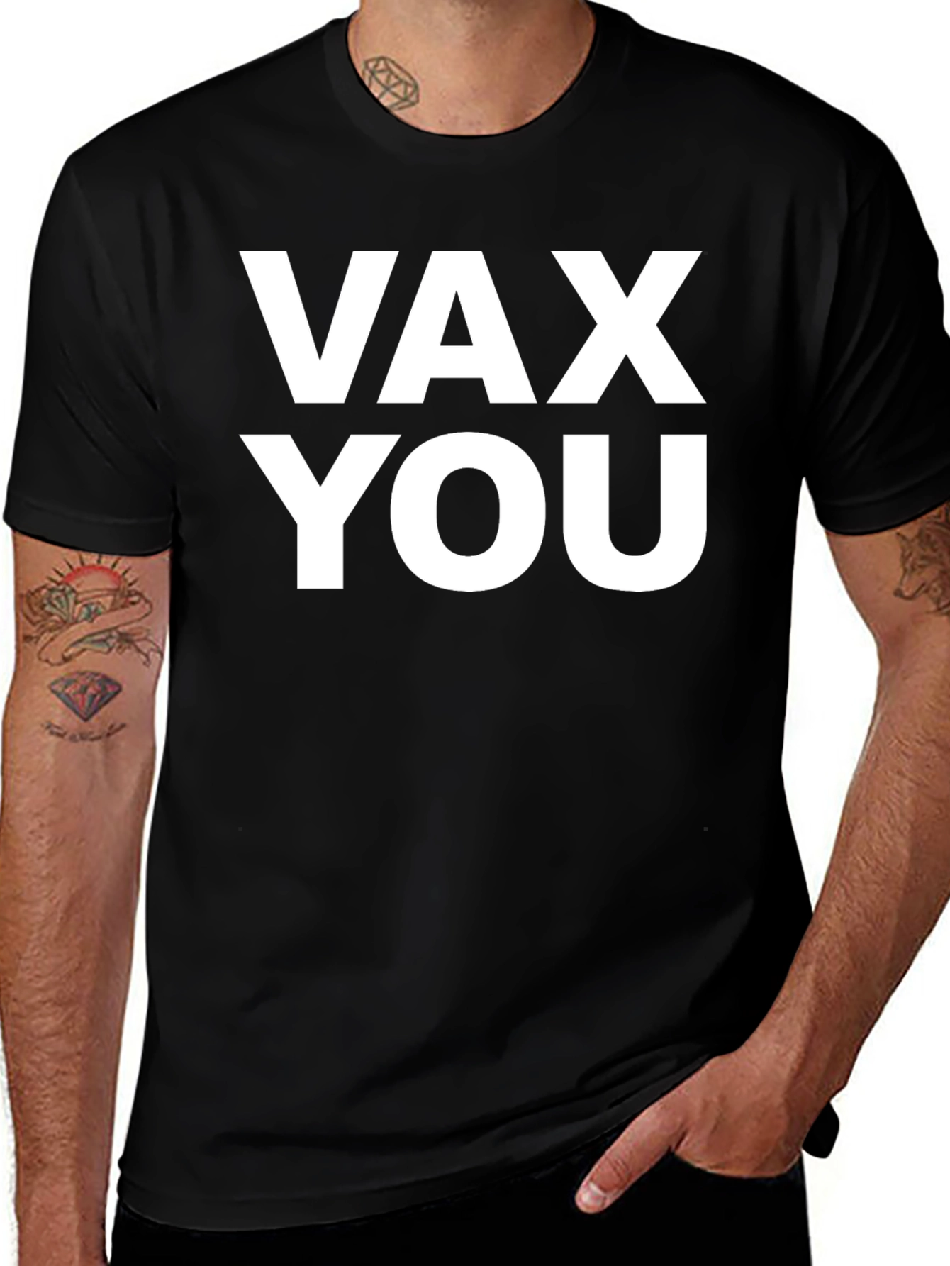 Vax You Graphic Tee - Bold Statement T-Shirt