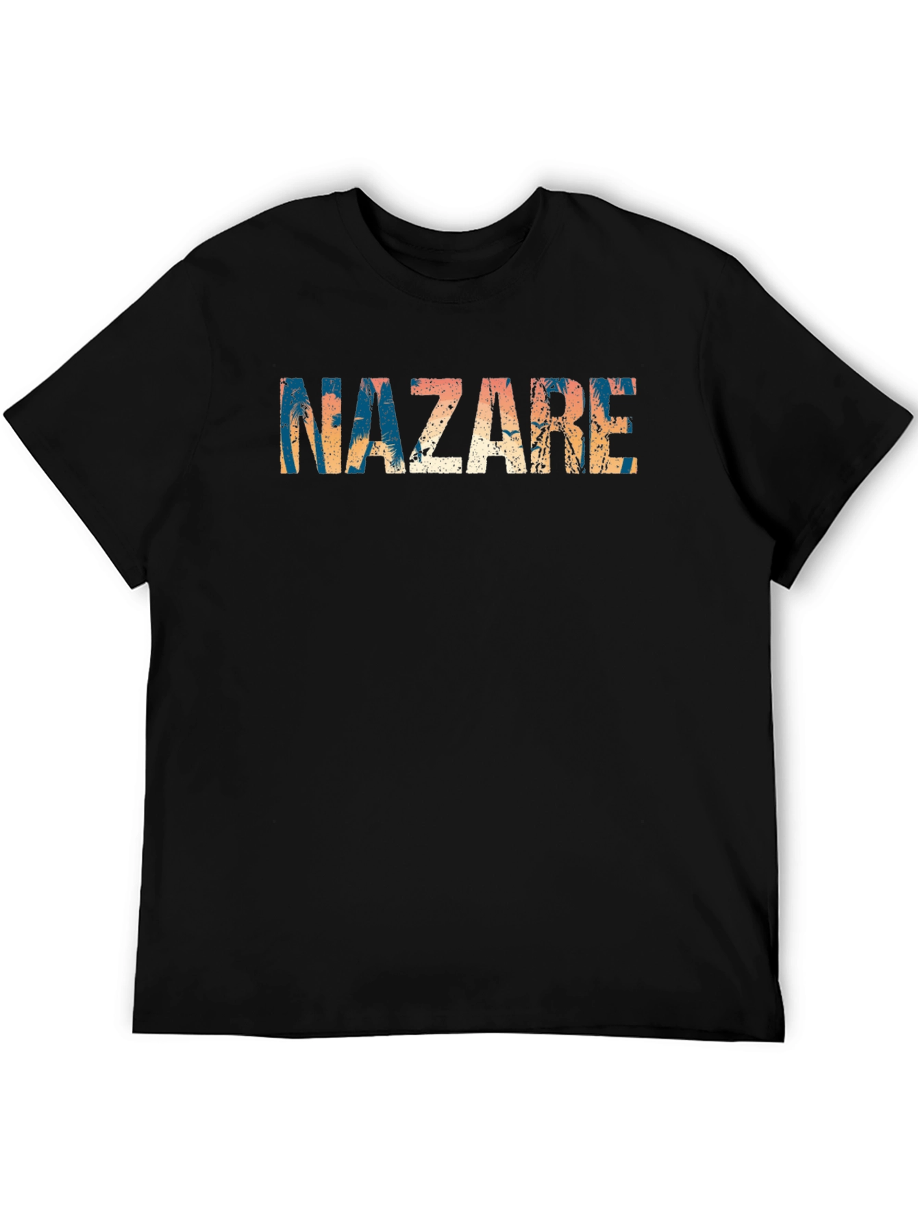 Nazare Graphic Tee - Black Casual T-Shirt