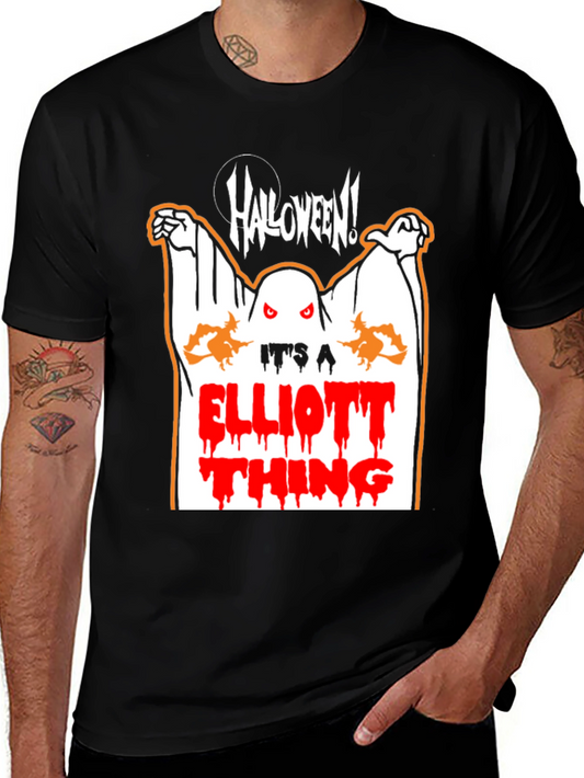 Halloween Ghost Its A Elliott Thing Graphic T-Shirt