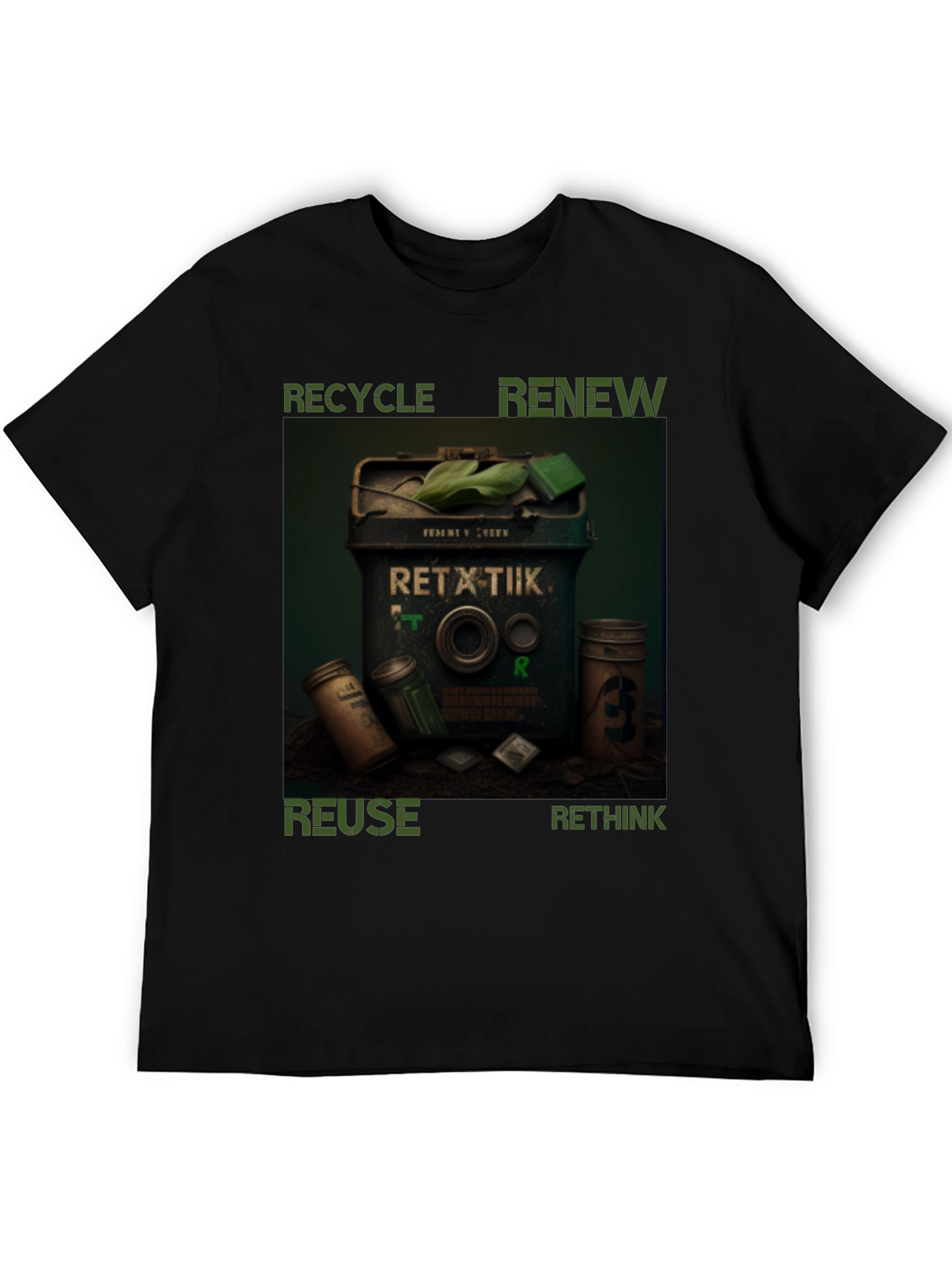 Eco-Friendly T-Shirt - Recycle Renew Reuse Rethink