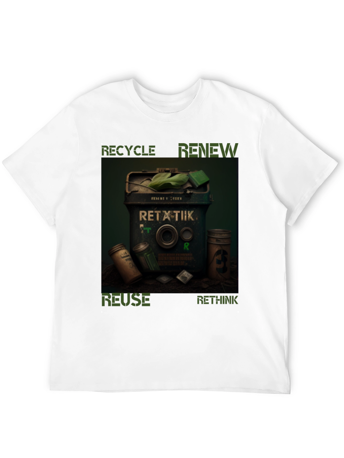 Eco-Friendly T-Shirt - Recycle Renew Reuse Rethink